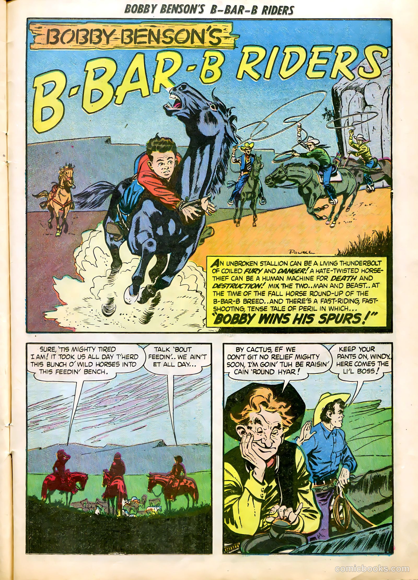 Bobby Benson's B-Bar-B Riders #5 (1951) — page 27 of 36