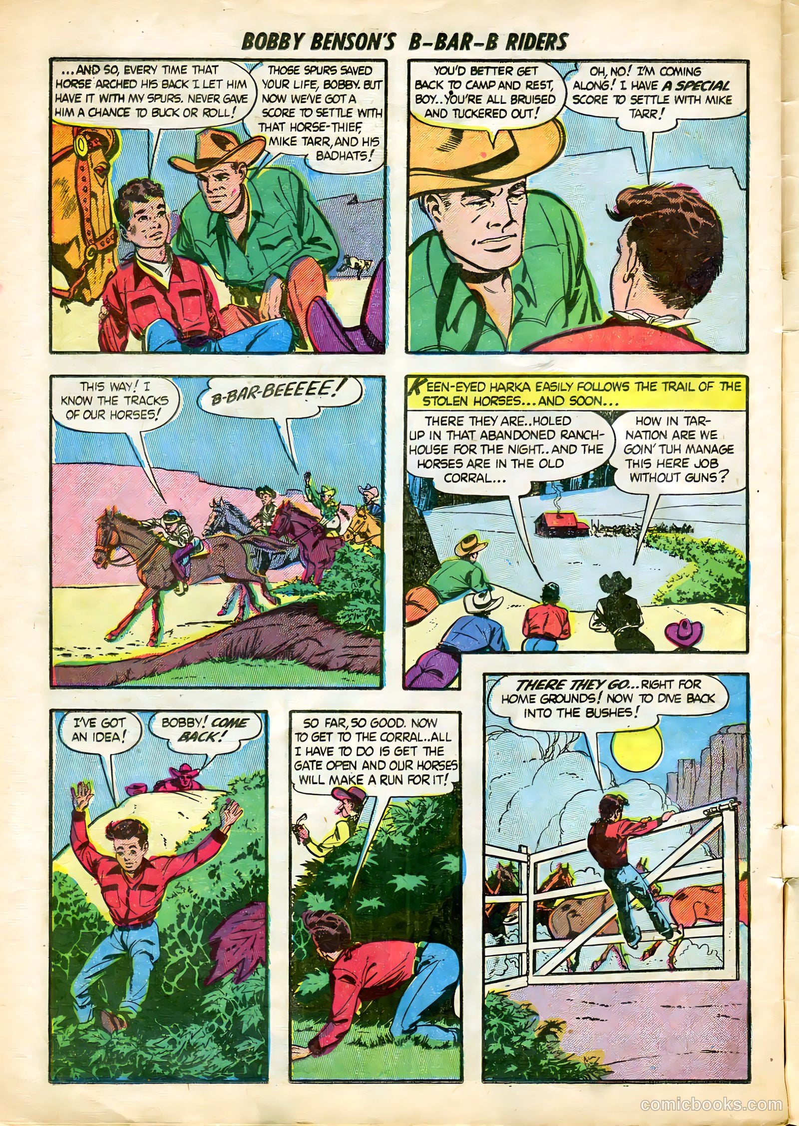 Bobby Benson's B-Bar-B Riders #5 (1951) — page 32 of 36