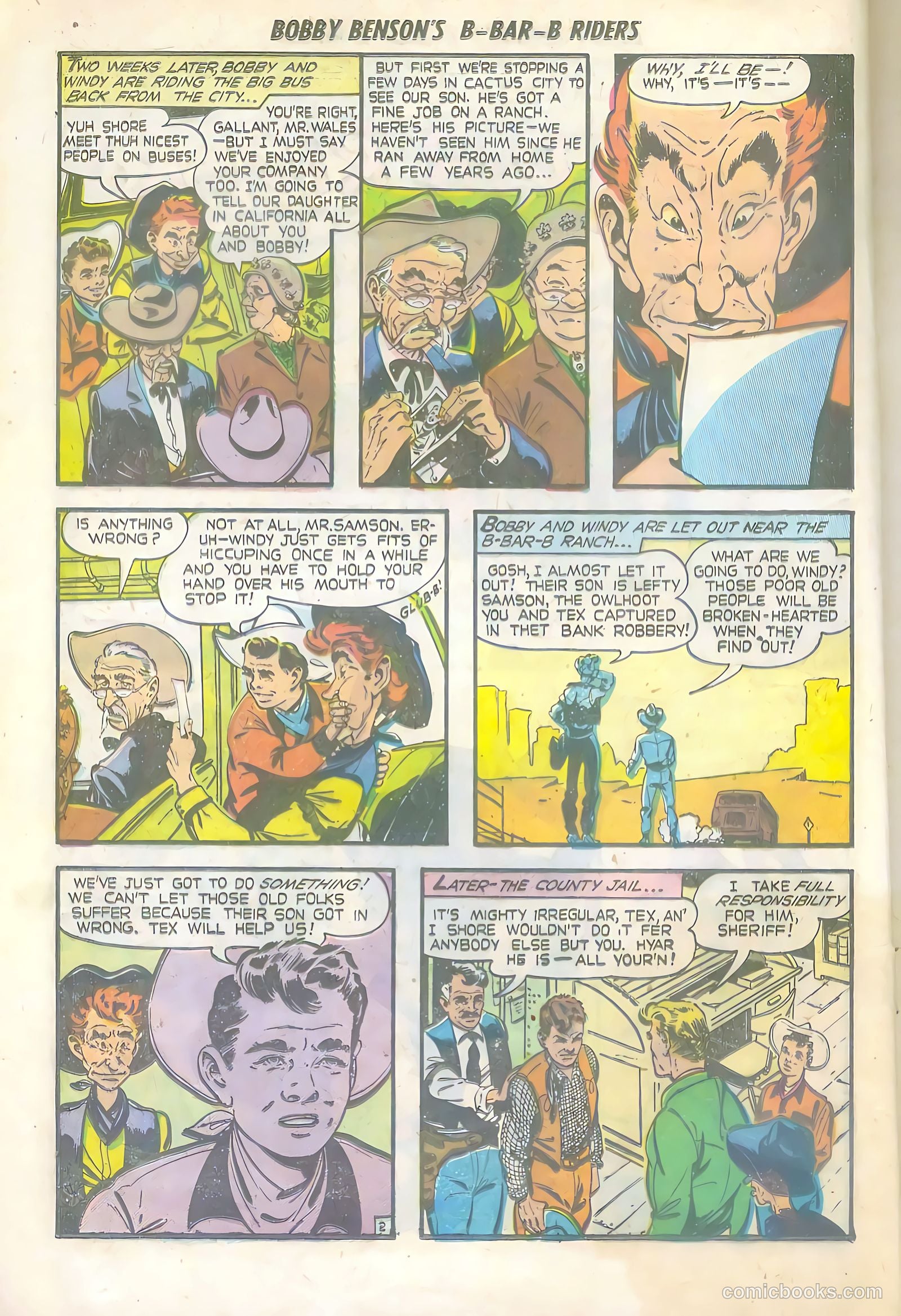 Bobby Benson's B-Bar-B Riders #6 (1951) — page 4 of 36