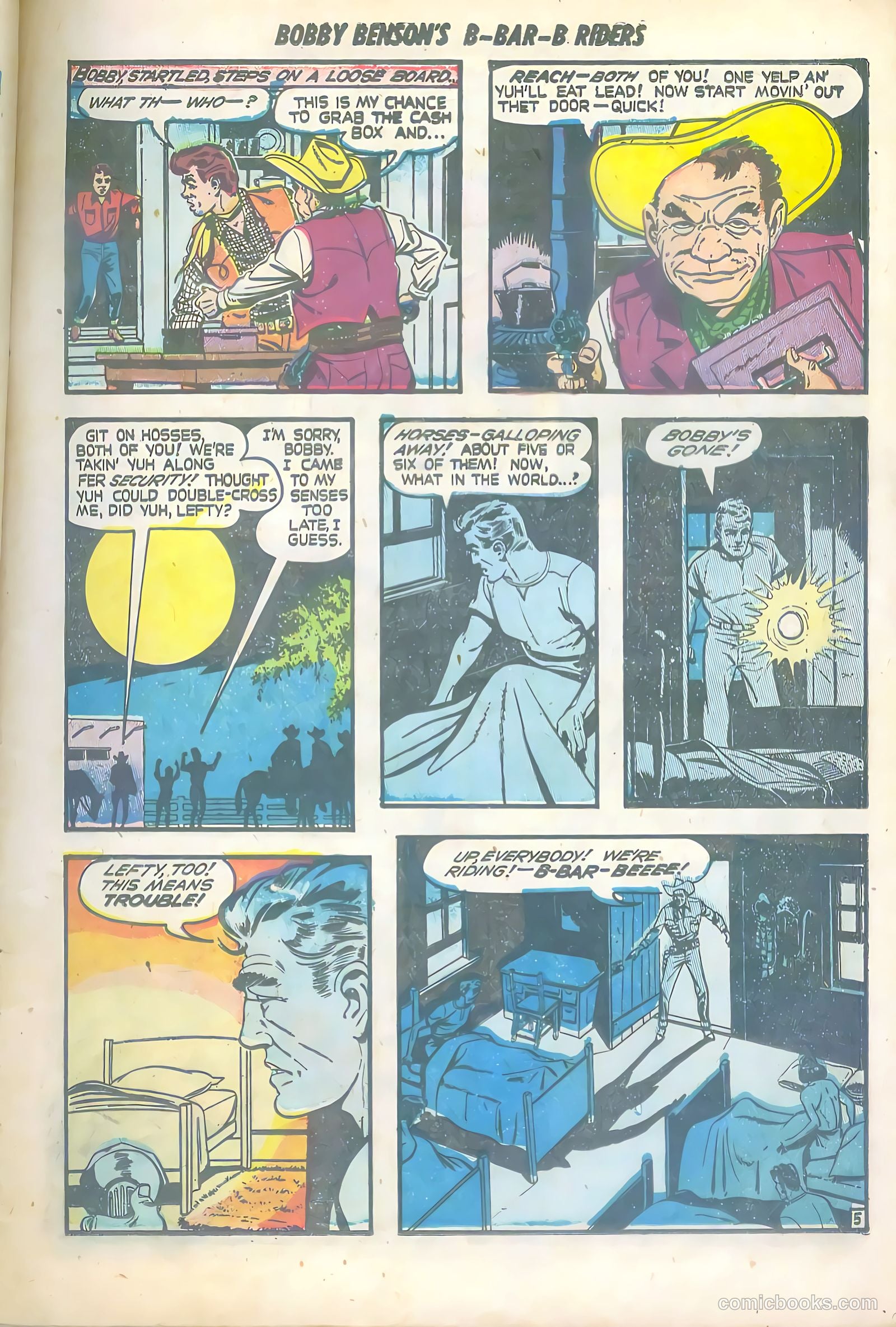 Bobby Benson's B-Bar-B Riders #6 (1951) — page 7 of 36