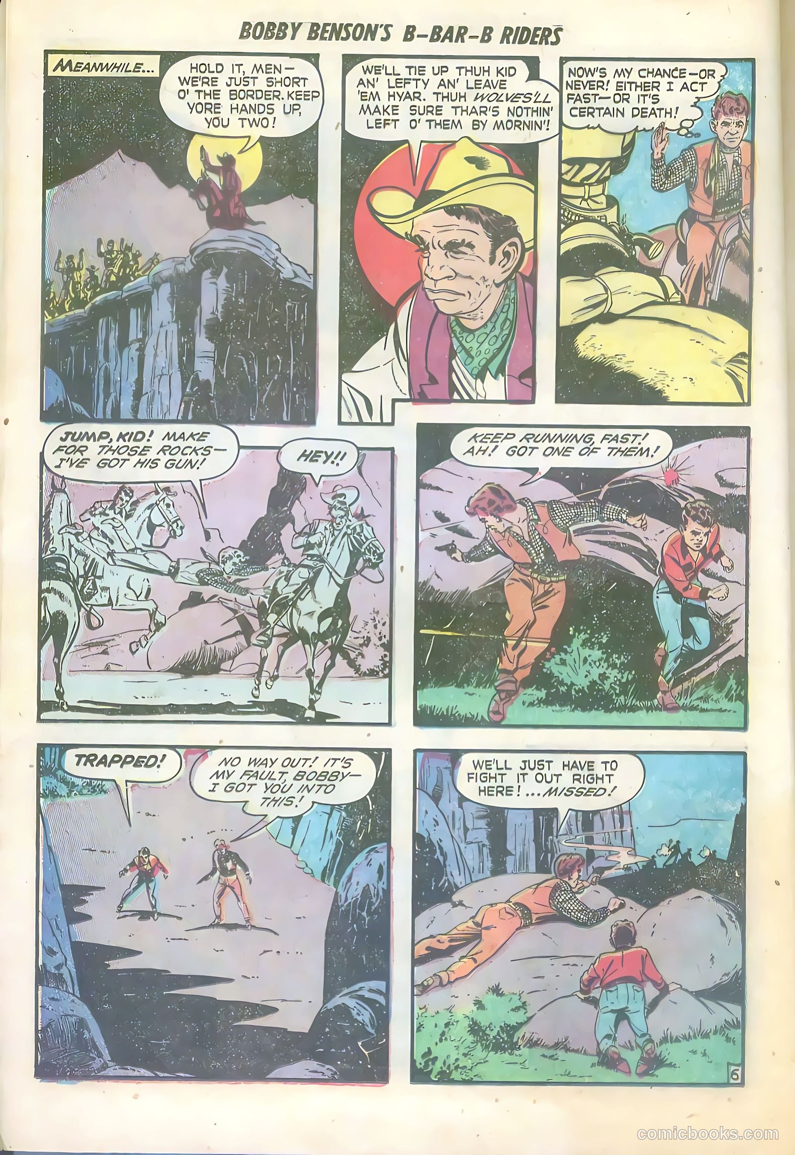 Bobby Benson's B-Bar-B Riders #6 (1951) — page 8 of 36