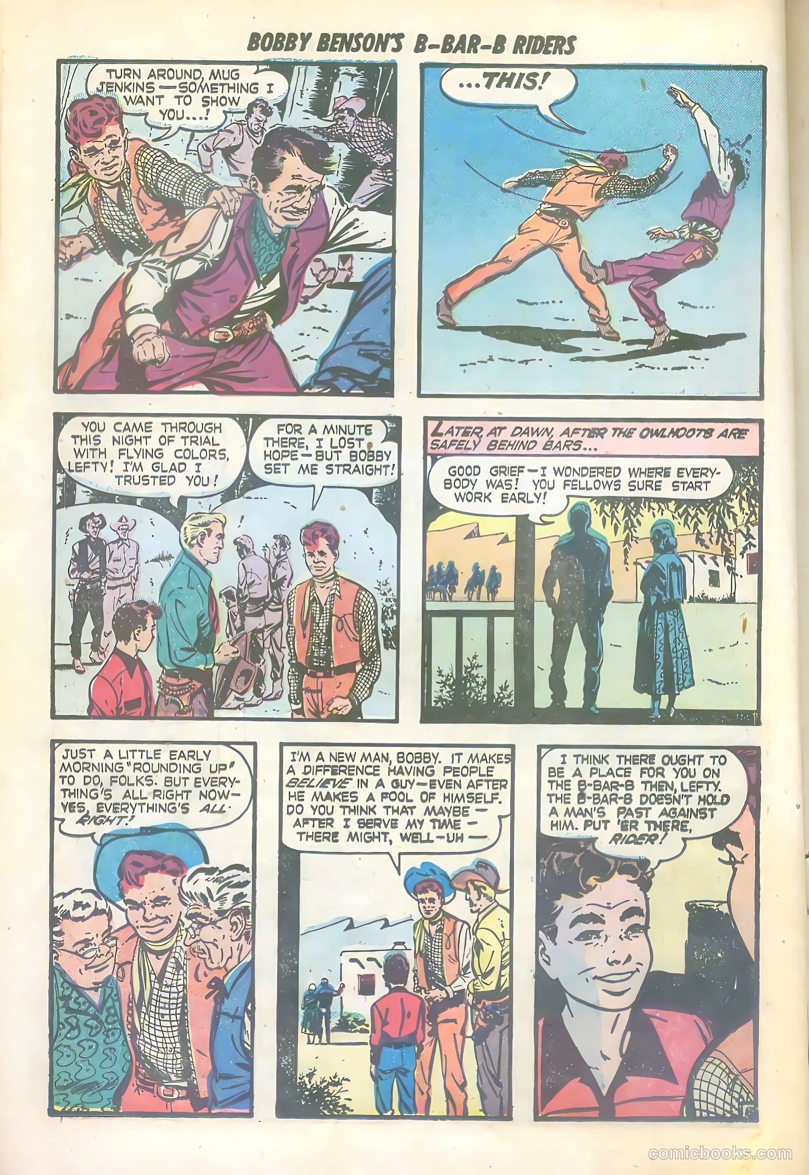 Bobby Benson's B-Bar-B Riders #6 (1951) — page 10 of 36
