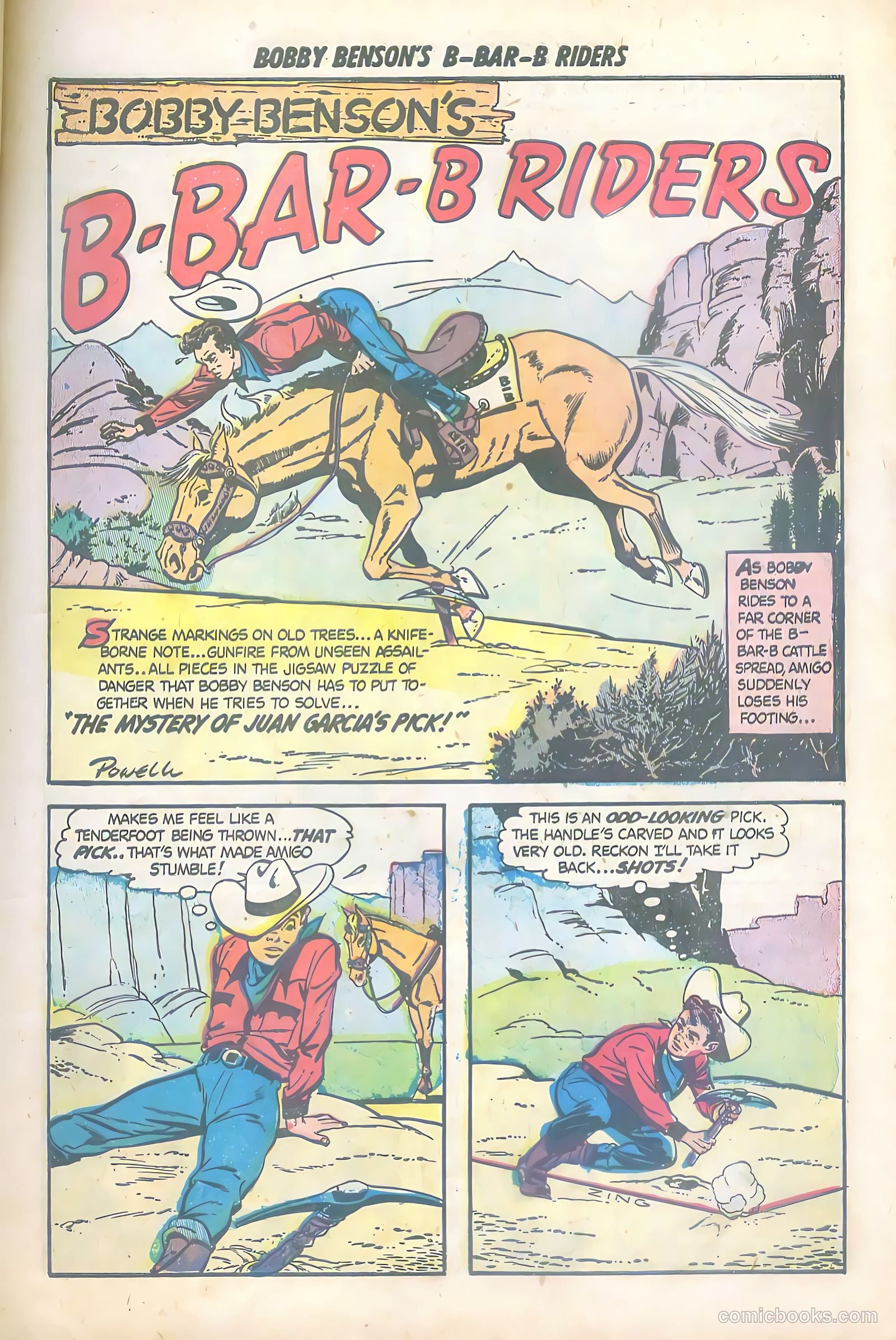 Bobby Benson's B-Bar-B Riders #6 (1951) — page 11 of 36