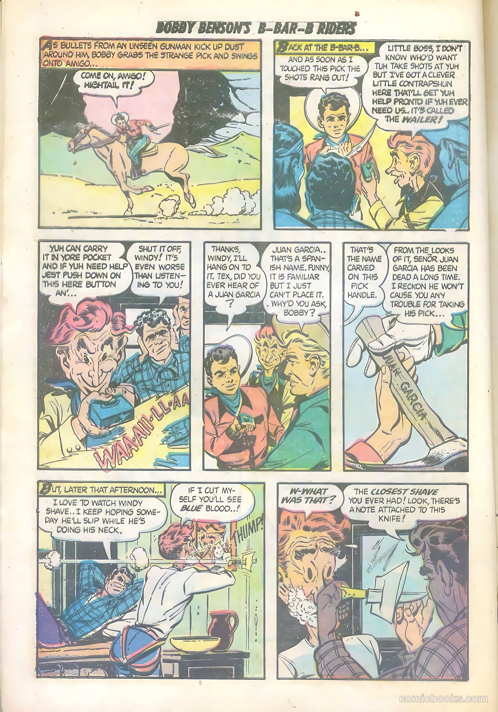 Bobby Benson's B-Bar-B Riders #6 (1951) — page 12 of 36