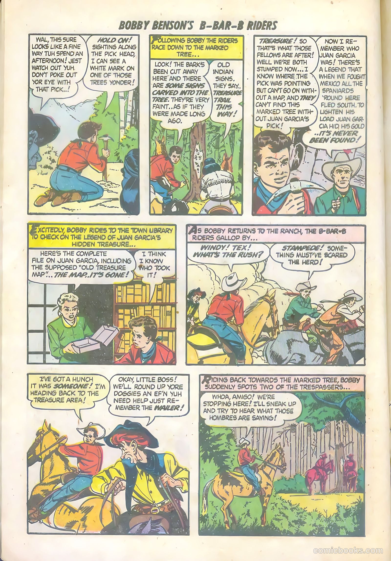 Bobby Benson's B-Bar-B Riders #6 (1951) — page 14 of 36