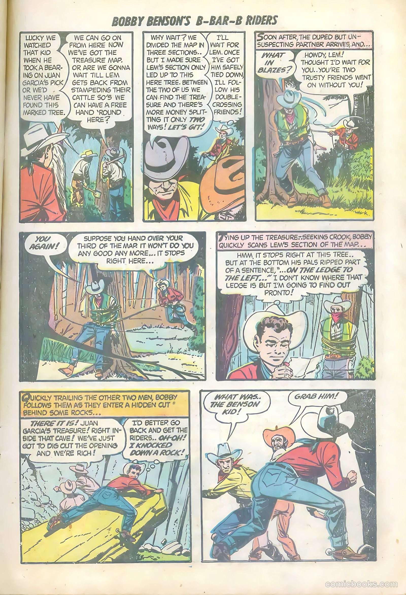 Bobby Benson's B-Bar-B Riders #6 (1951) — page 15 of 36