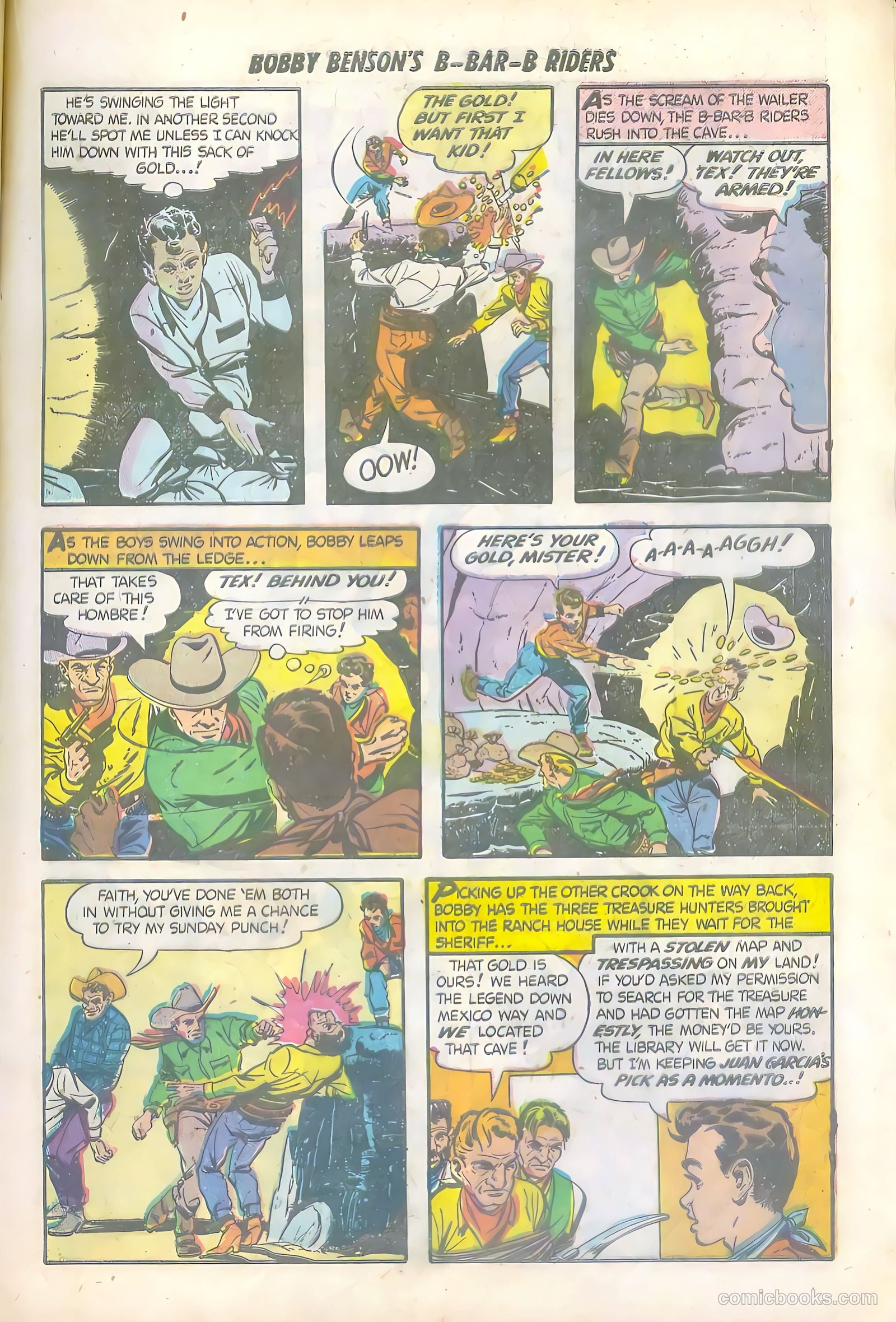 Bobby Benson's B-Bar-B Riders #6 (1951) — page 17 of 36