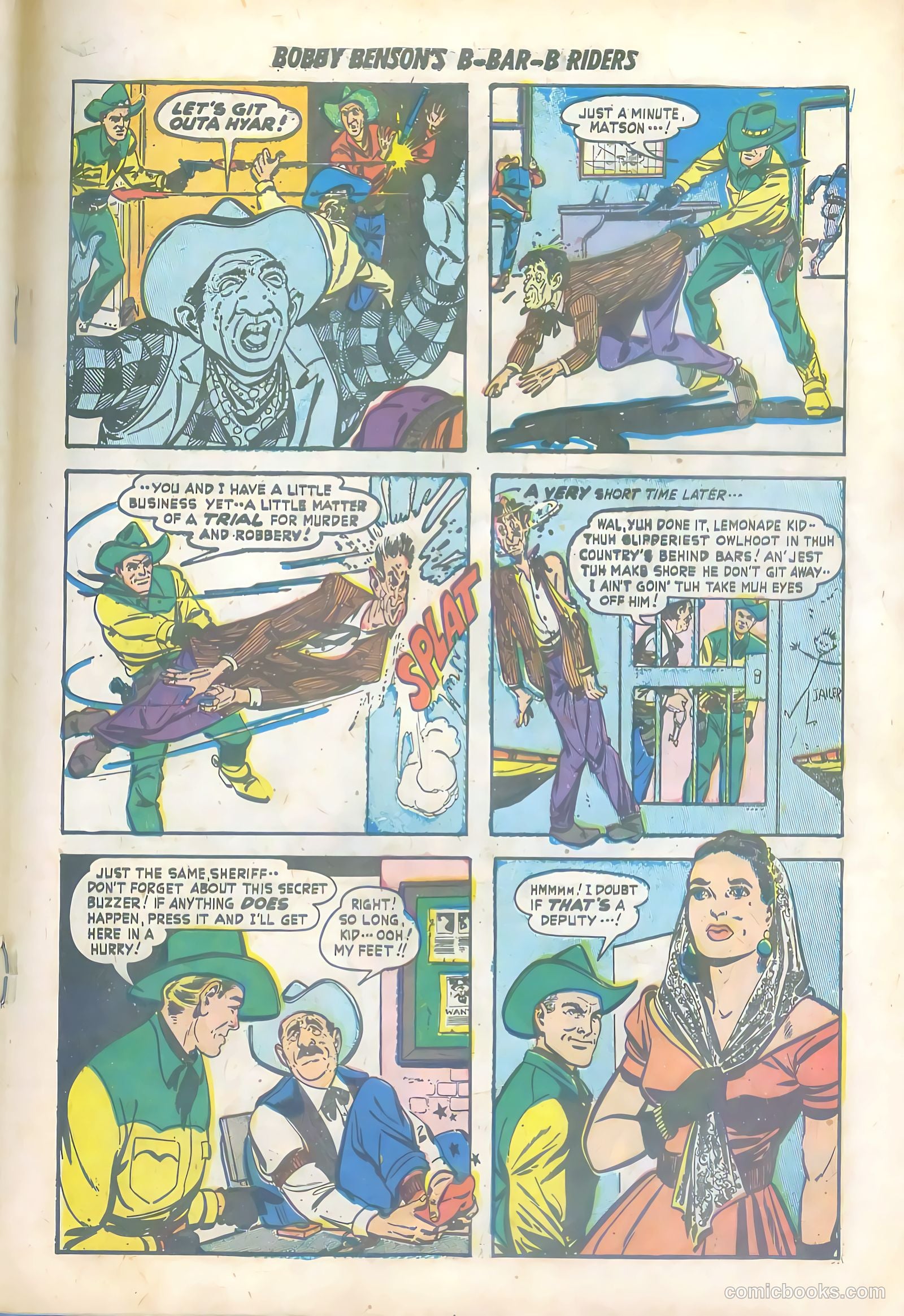 Bobby Benson's B-Bar-B Riders #6 (1951) — page 19 of 36
