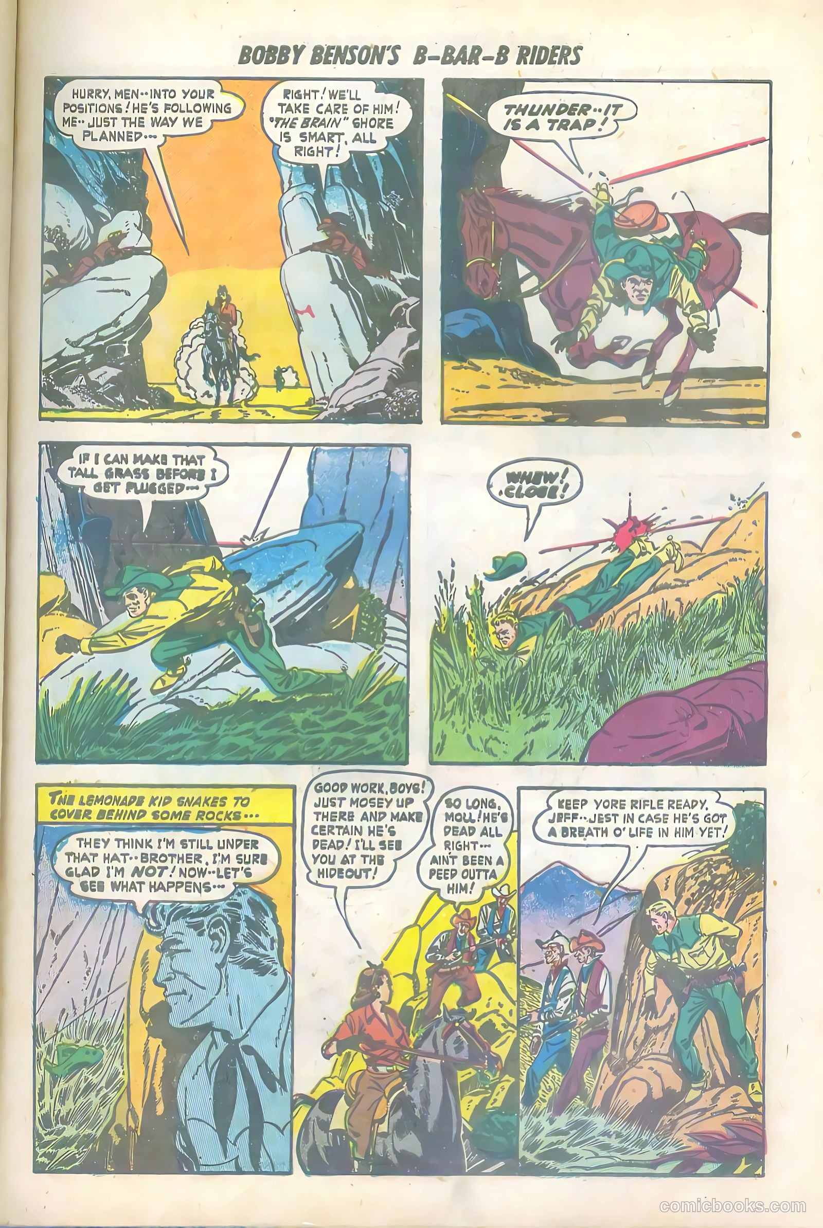 Bobby Benson's B-Bar-B Riders #6 (1951) — page 23 of 36