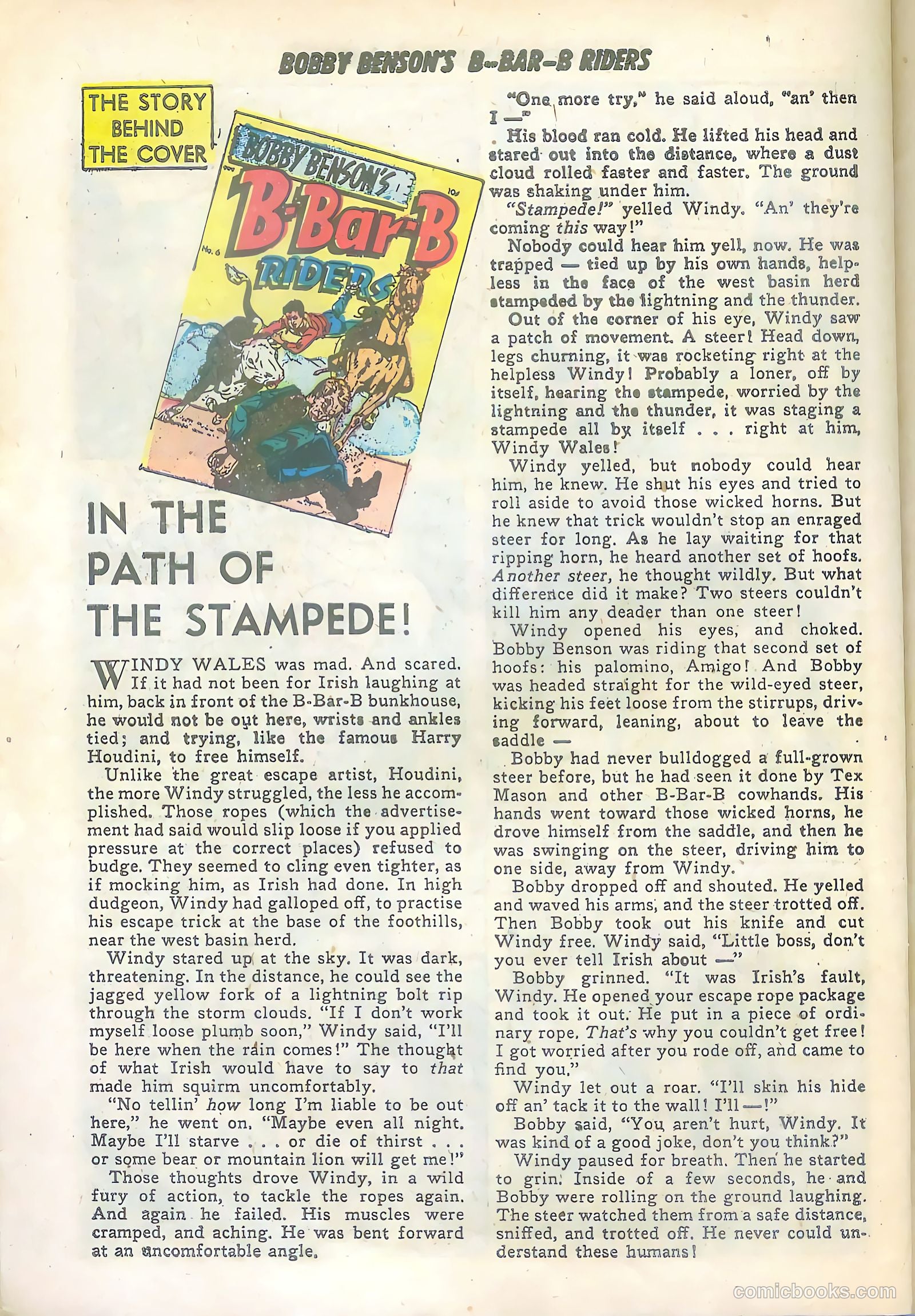 Bobby Benson's B-Bar-B Riders #6 (1951) — page 26 of 36