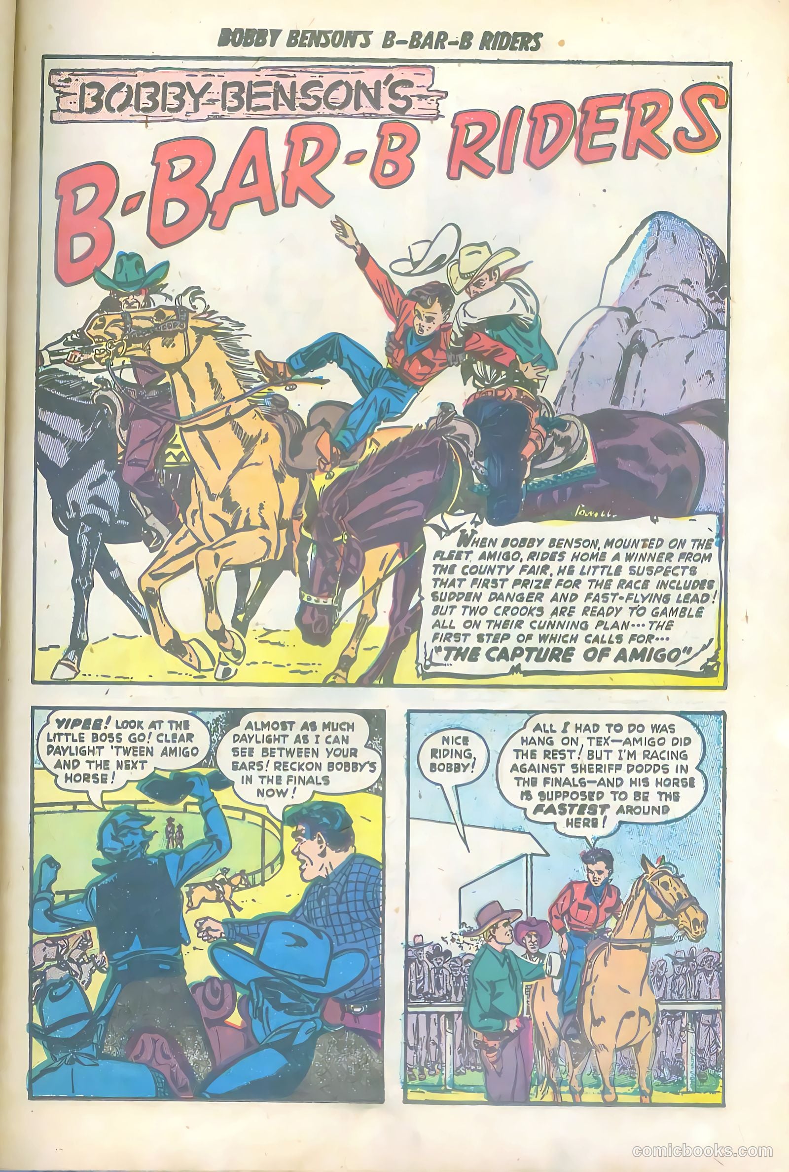 Bobby Benson's B-Bar-B Riders #6 (1951) — page 27 of 36