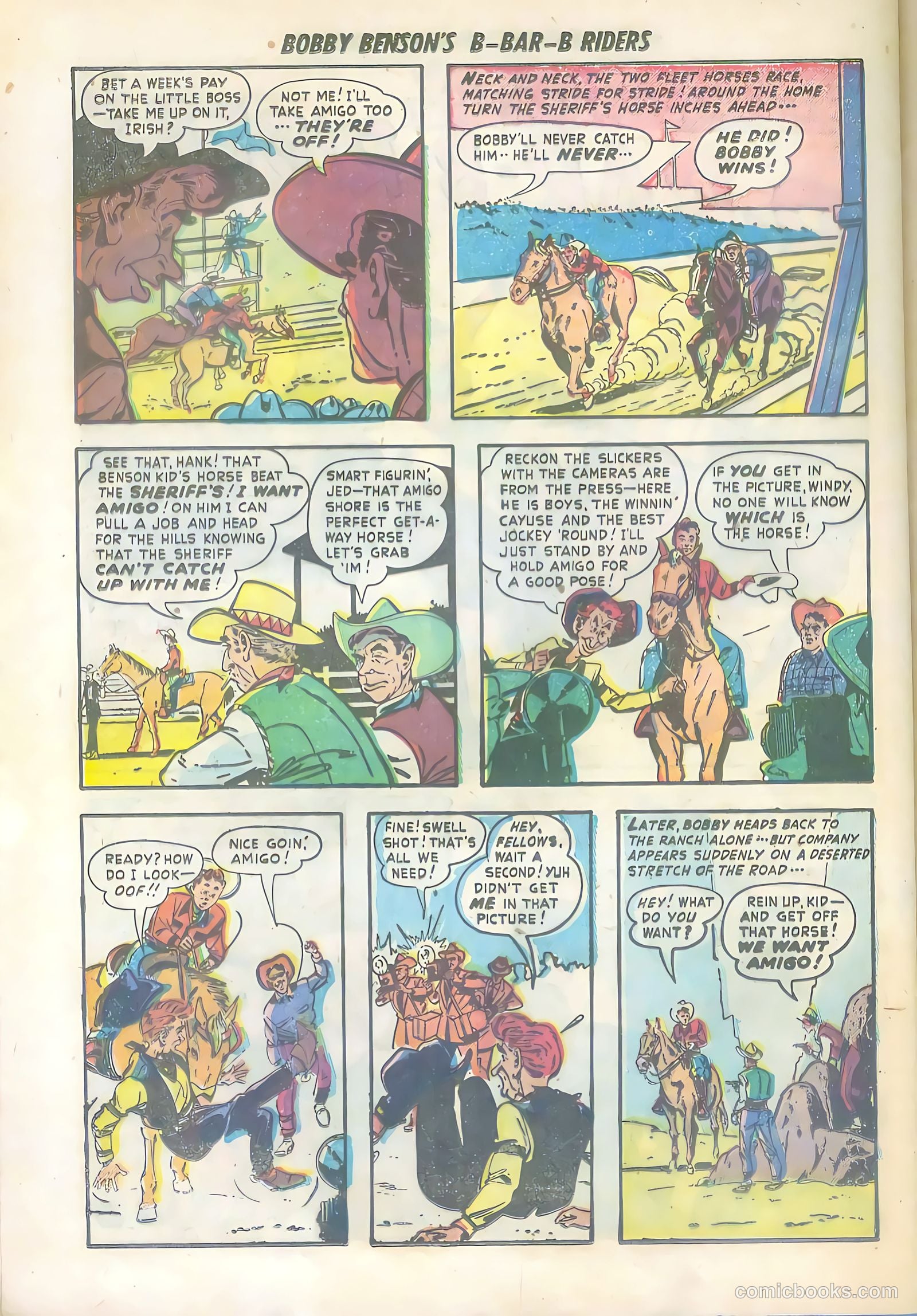Bobby Benson's B-Bar-B Riders #6 (1951) — page 28 of 36