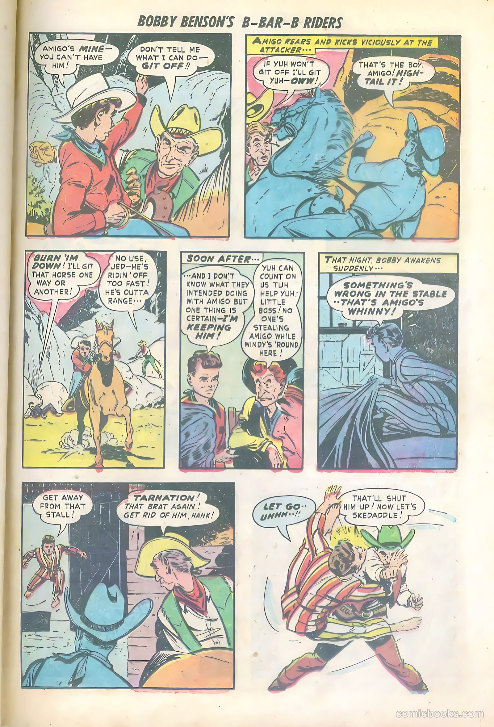 Bobby Benson's B-Bar-B Riders #6 (1951) — page 29 of 36