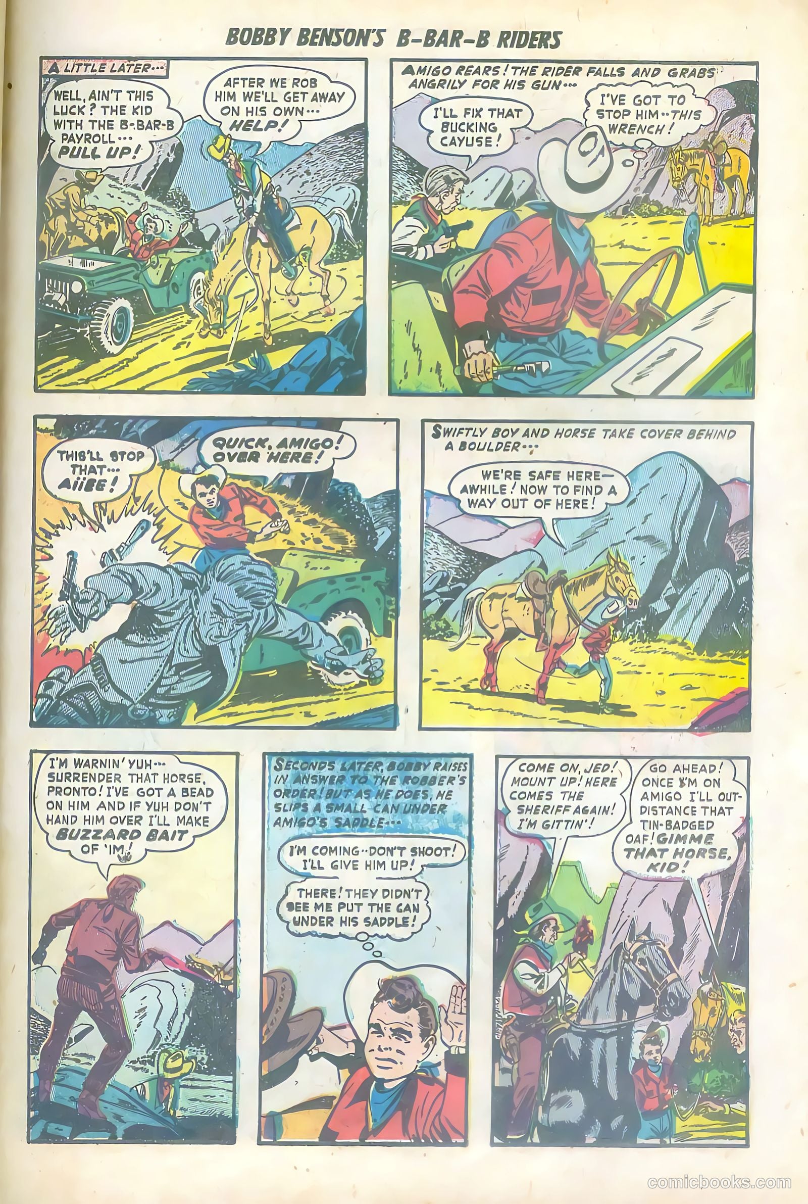 Bobby Benson's B-Bar-B Riders #6 (1951) — page 31 of 36