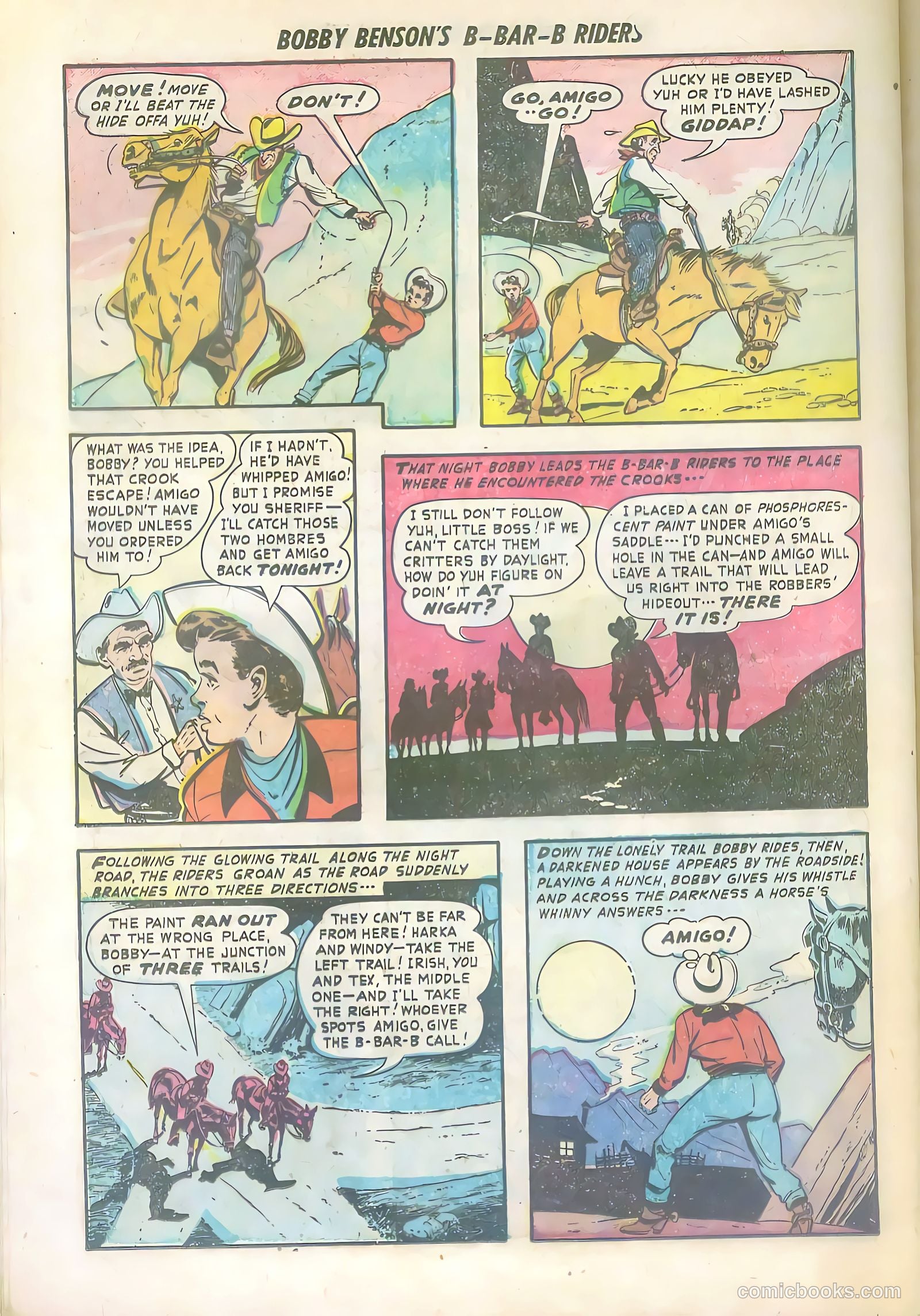 Bobby Benson's B-Bar-B Riders #6 (1951) — page 32 of 36