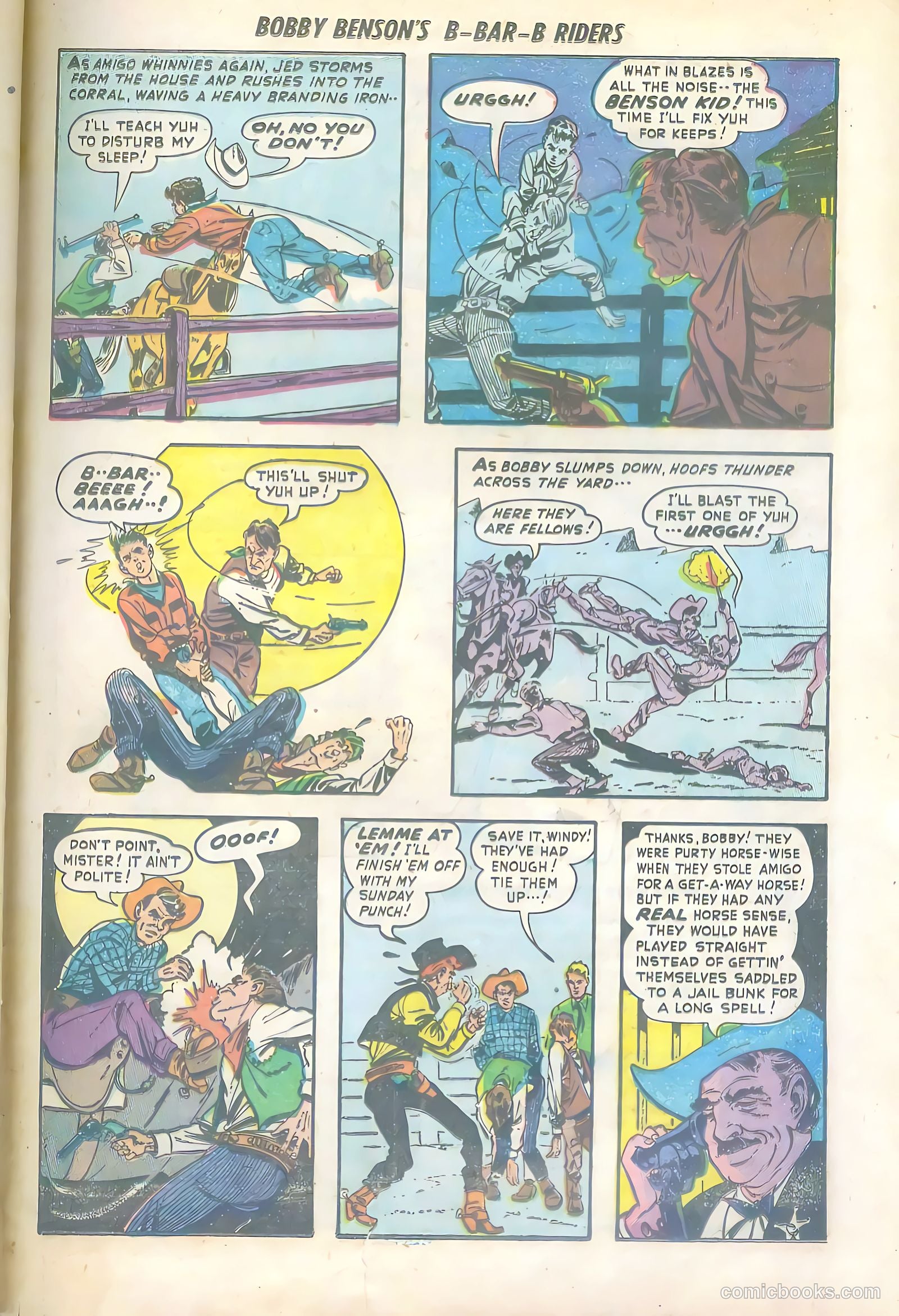 Bobby Benson's B-Bar-B Riders #6 (1951) — page 33 of 36