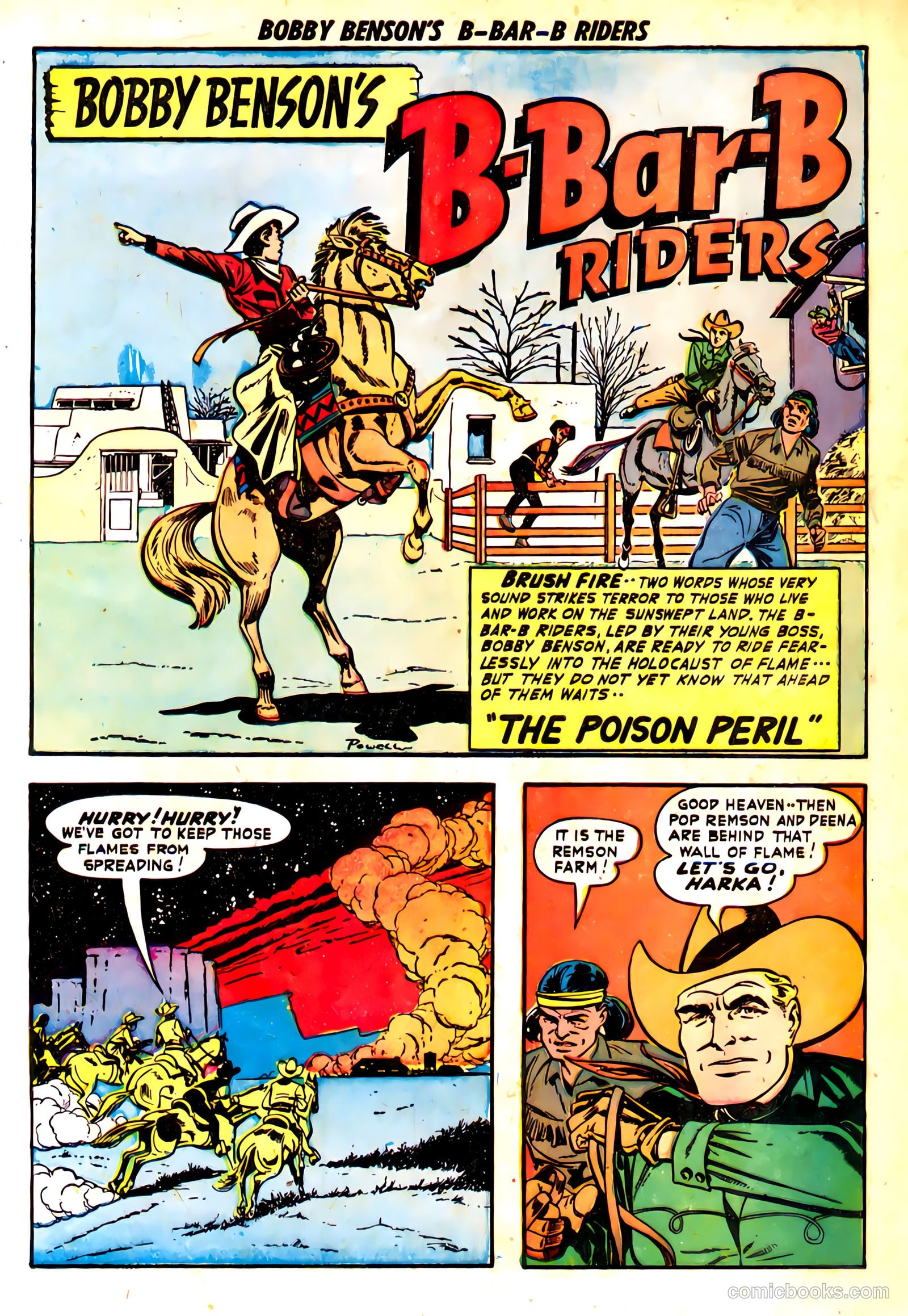 Bobby Benson's B-Bar-B Riders #7 (1951) — page 3 of 36