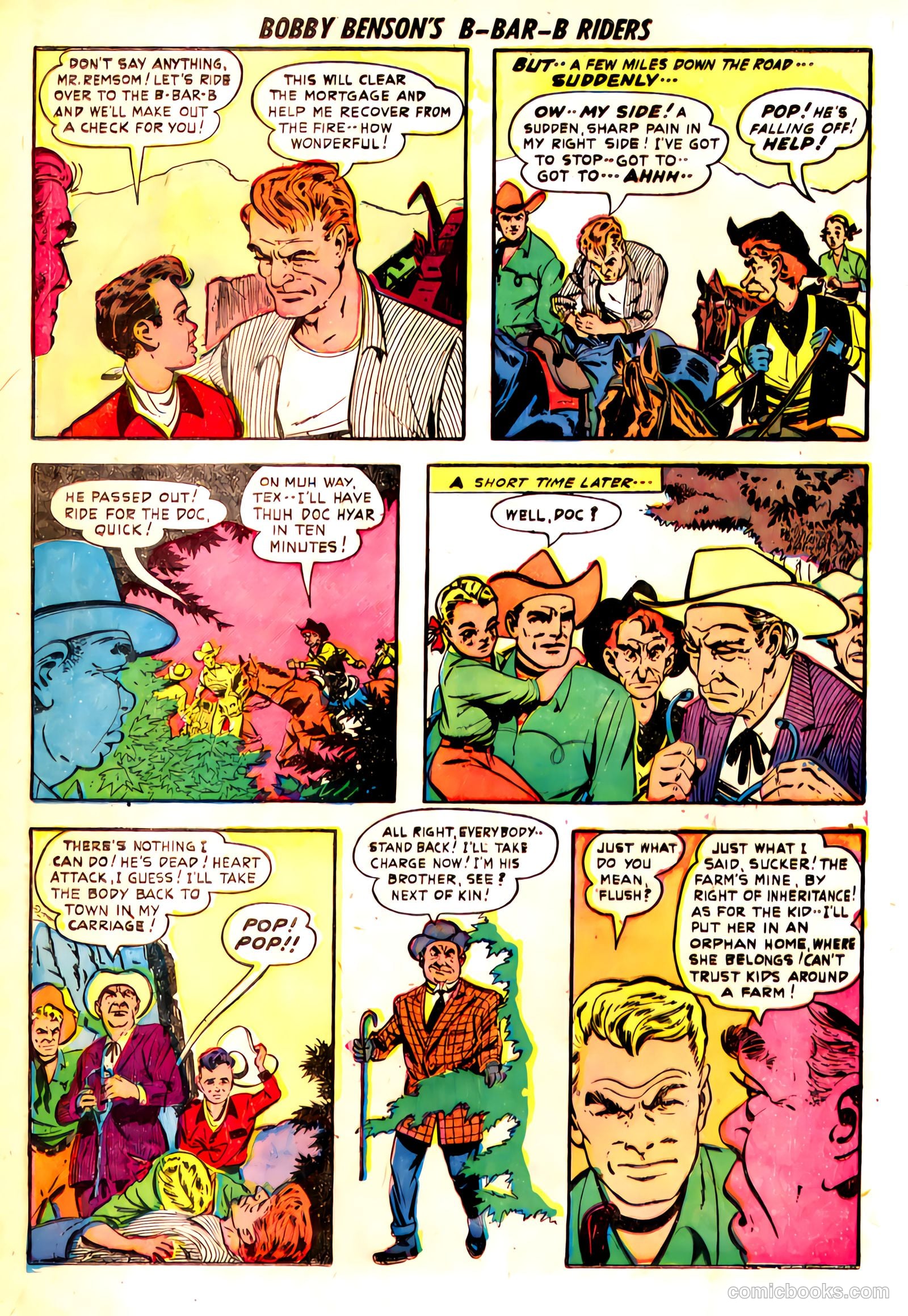 Bobby Benson's B-Bar-B Riders #7 (1951) — page 6 of 36