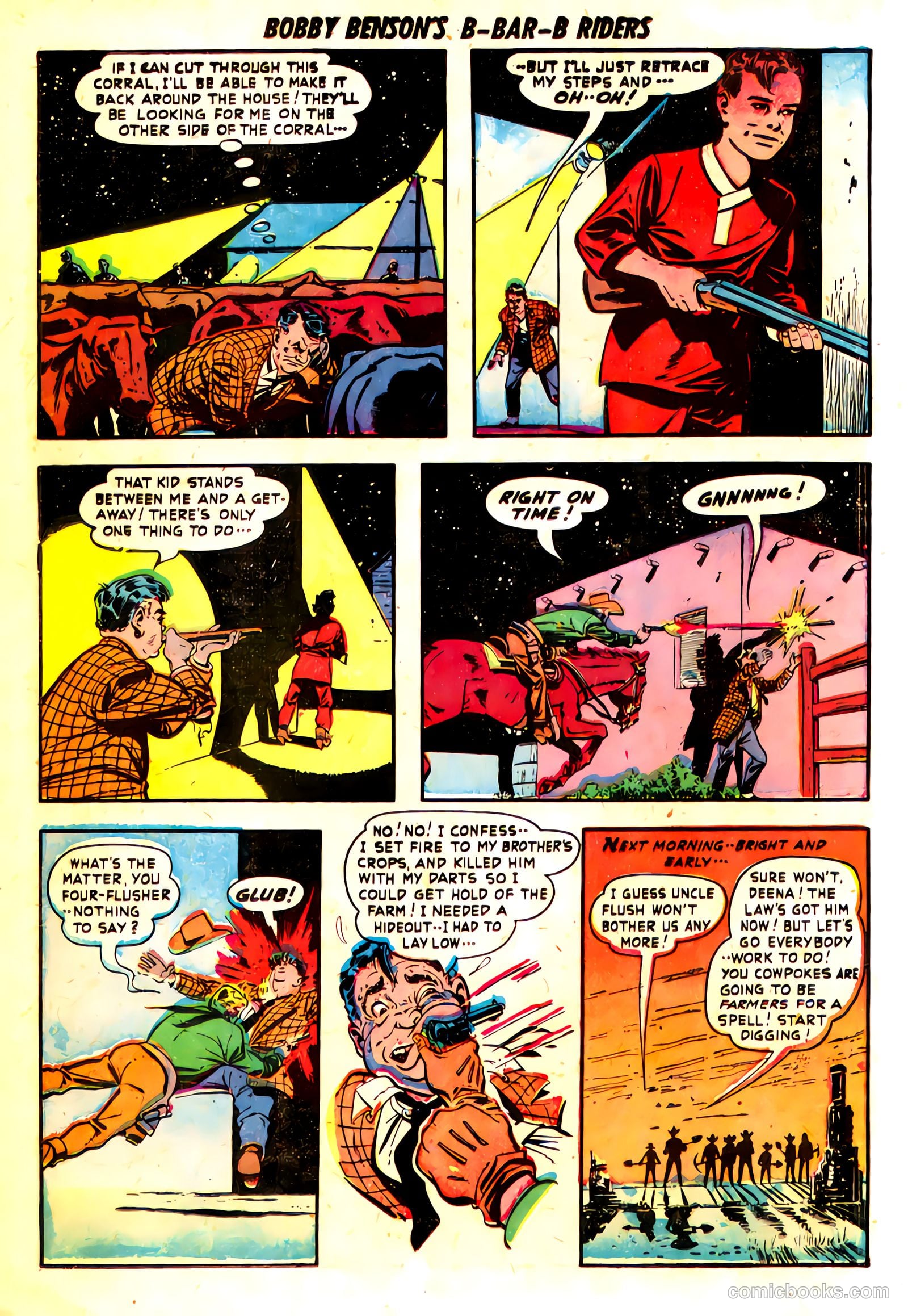 Bobby Benson's B-Bar-B Riders #7 (1951) — page 10 of 36