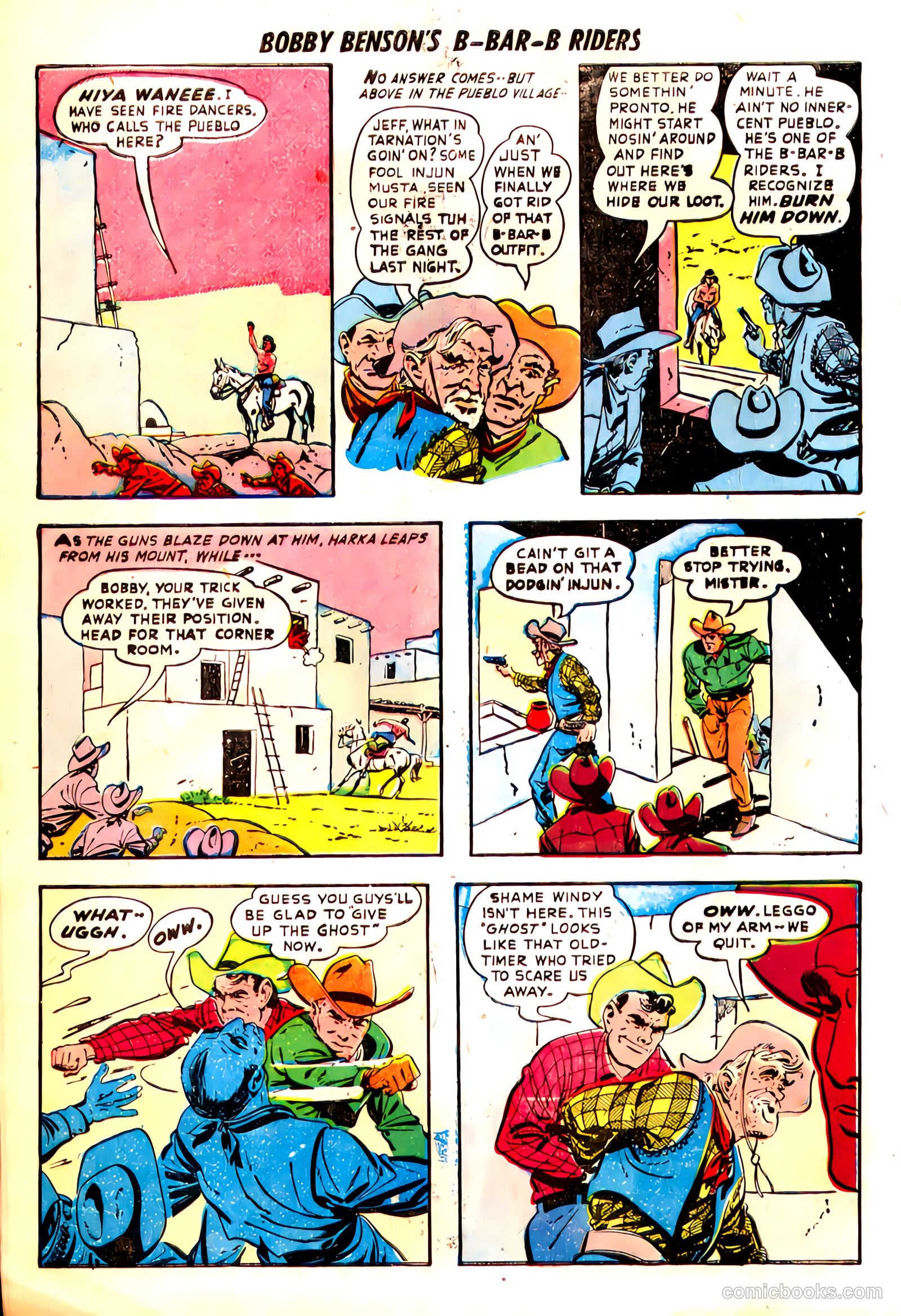 Bobby Benson's B-Bar-B Riders #7 (1951) — page 16 of 36