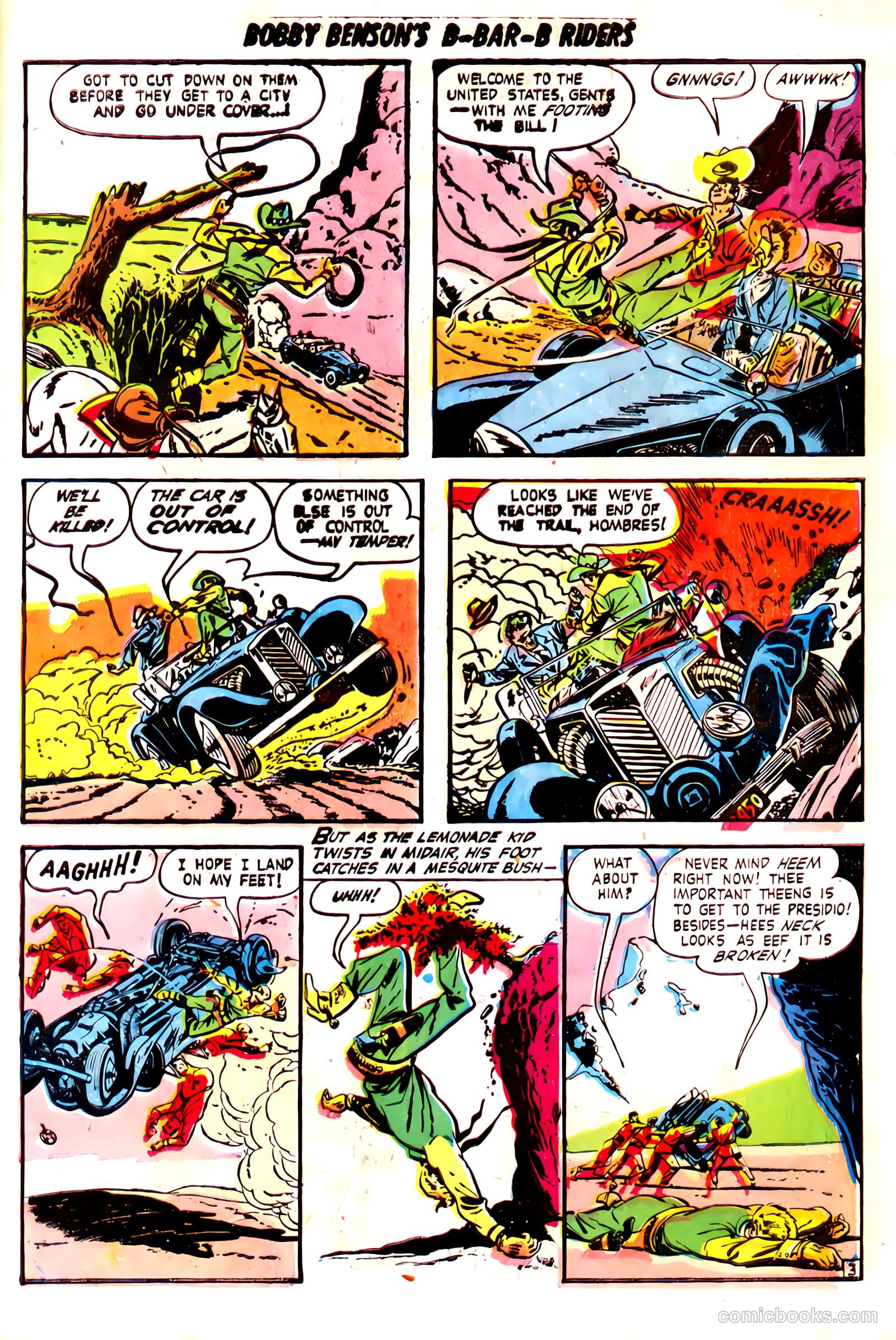 Bobby Benson's B-Bar-B Riders #7 (1951) — page 21 of 36