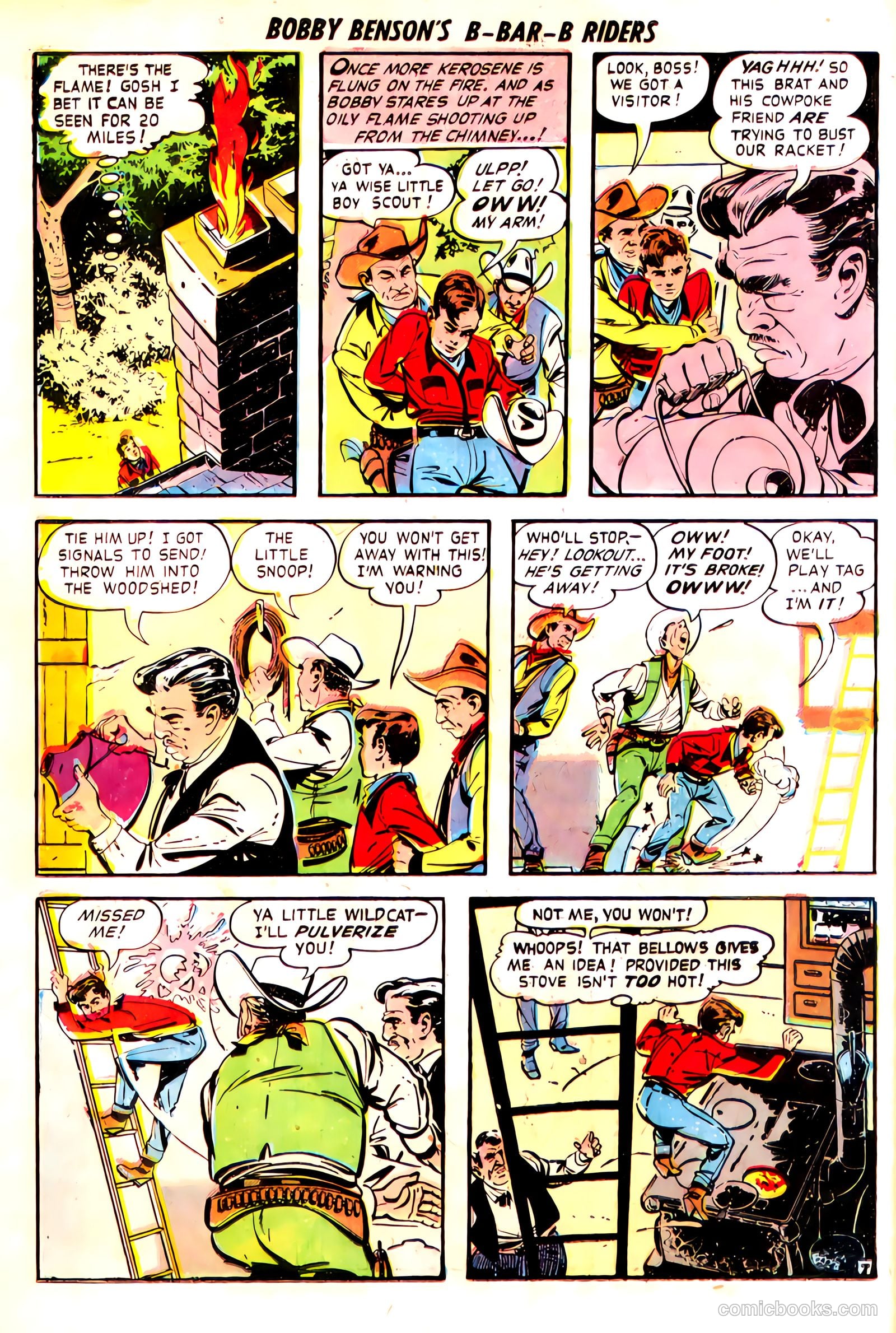 Bobby Benson's B-Bar-B Riders #7 (1951) — page 32 of 36
