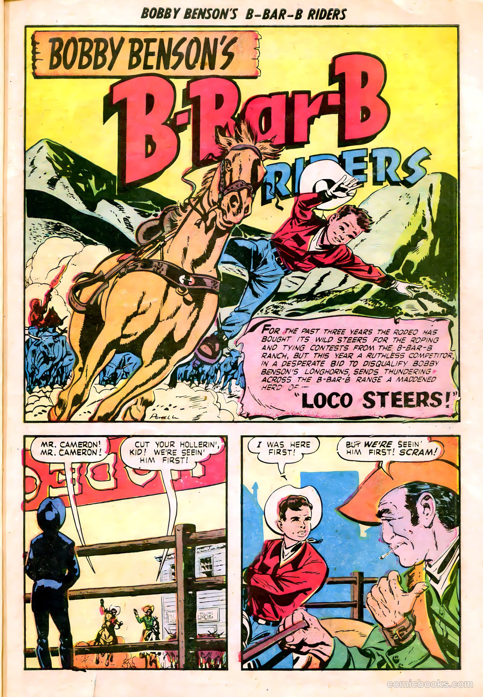 Bobby Benson's B-Bar-B Riders #8 (1951) — page 12 of 37