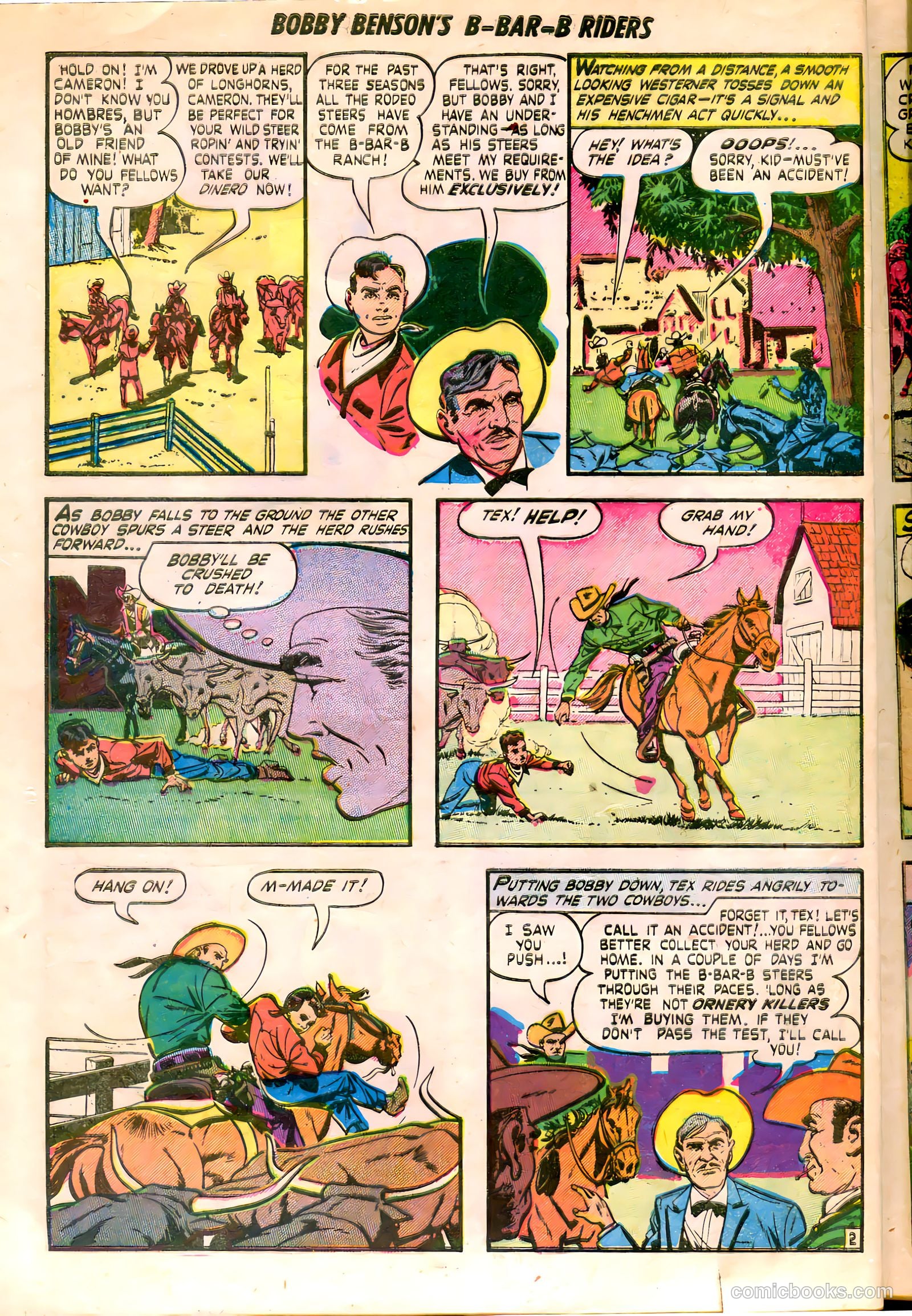 Bobby Benson's B-Bar-B Riders #8 (1951) — page 13 of 37