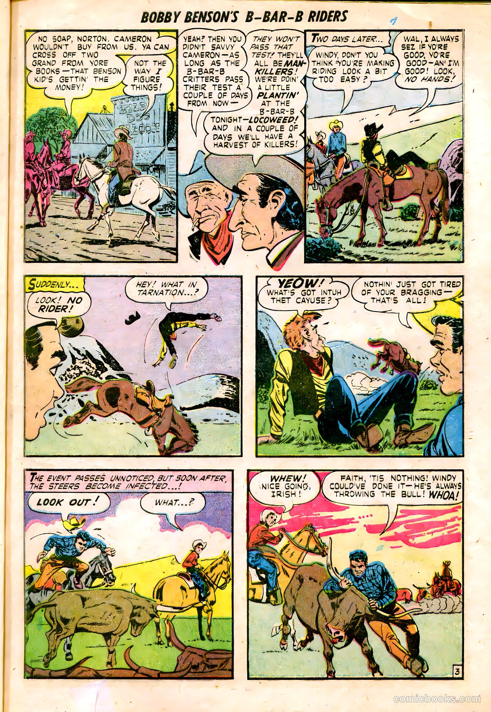 Bobby Benson's B-Bar-B Riders #8 (1951) — page 14 of 37