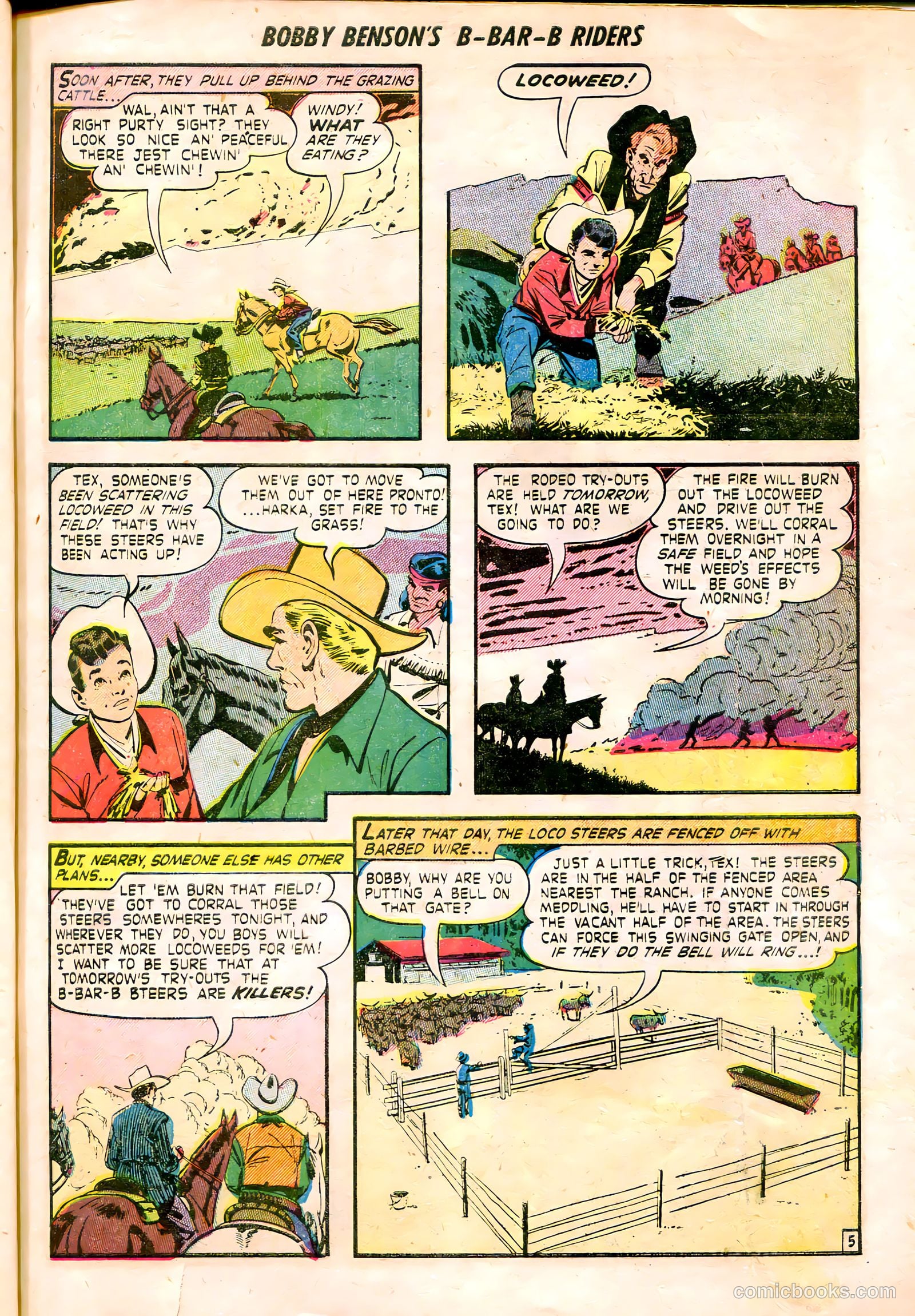 Bobby Benson's B-Bar-B Riders #8 (1951) — page 16 of 37