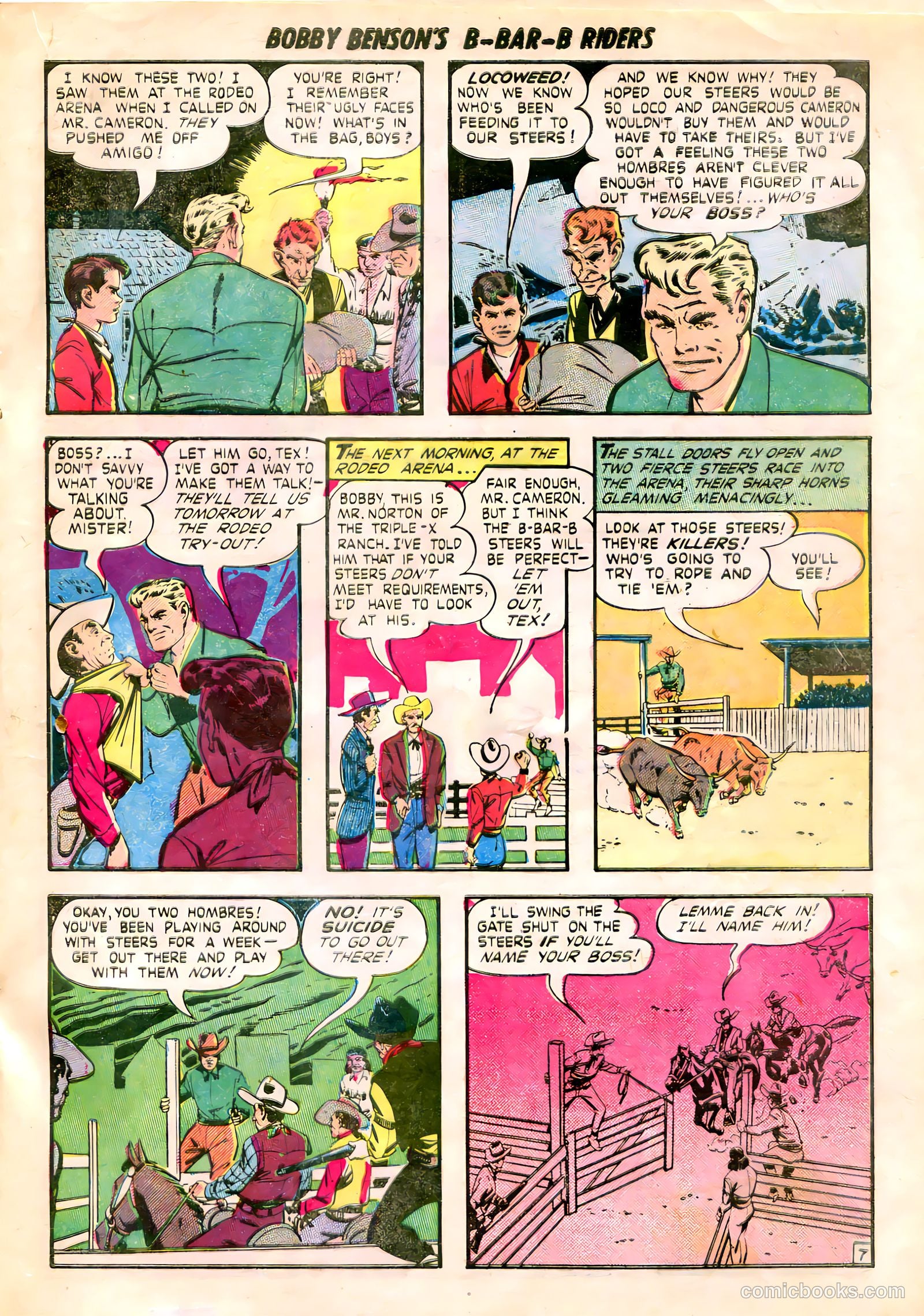 Bobby Benson's B-Bar-B Riders #8 (1951) — page 18 of 37