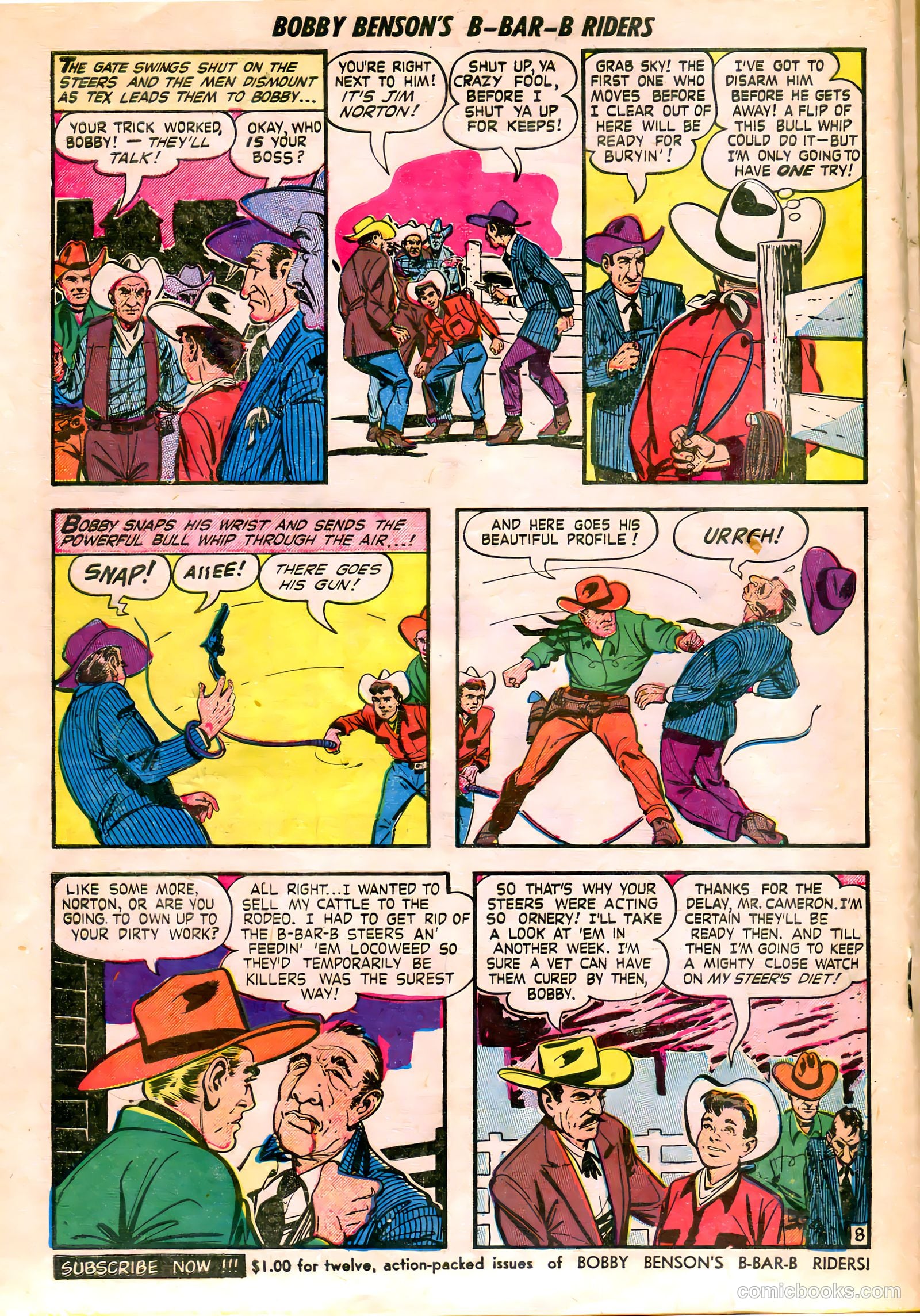 Bobby Benson's B-Bar-B Riders #8 (1951) — page 19 of 37