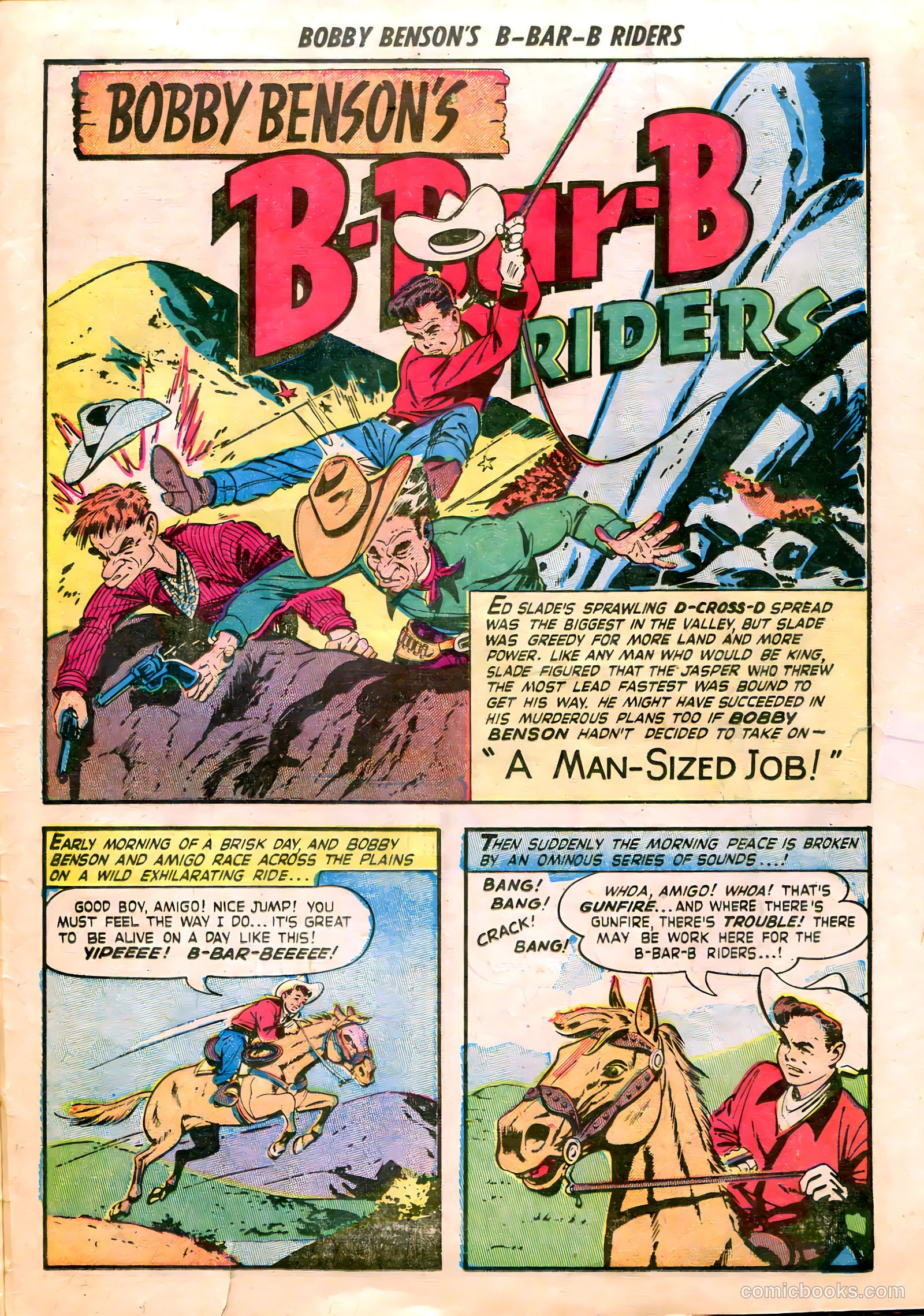 Bobby Benson's B-Bar-B Riders #8 (1951) — page 28 of 37