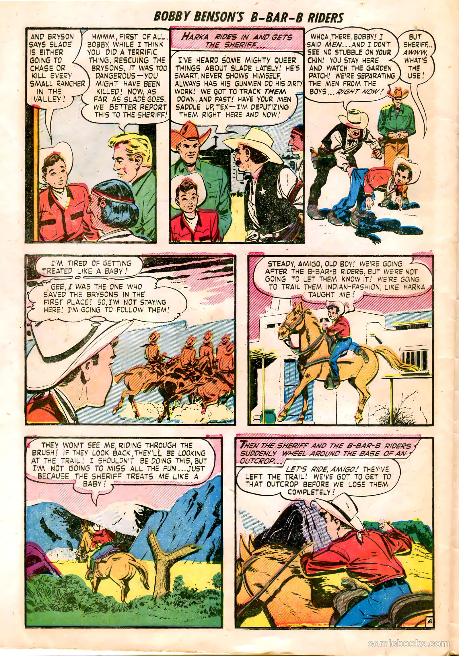Bobby Benson's B-Bar-B Riders #8 (1951) — page 31 of 37
