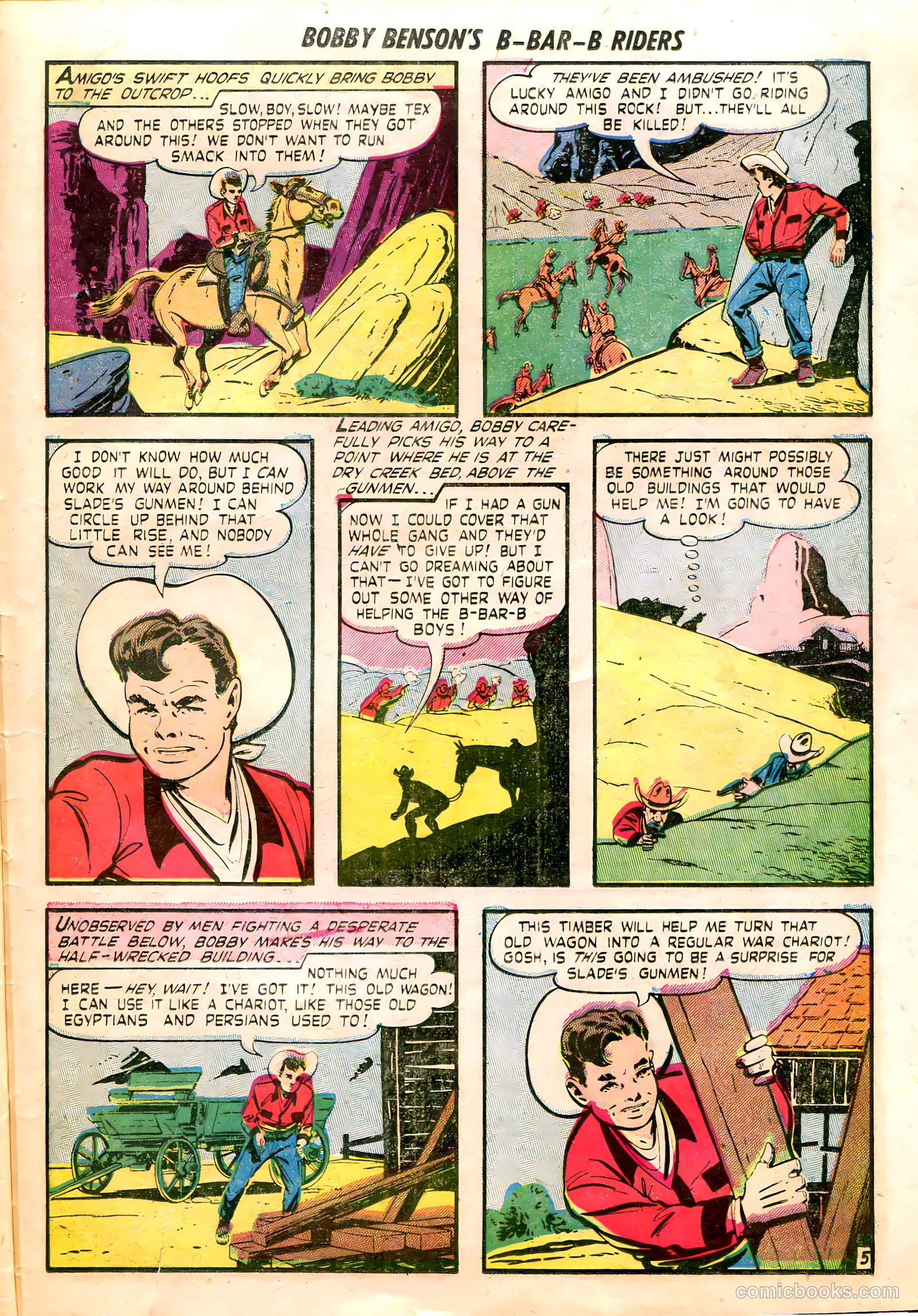 Bobby Benson's B-Bar-B Riders #8 (1951) — page 32 of 37