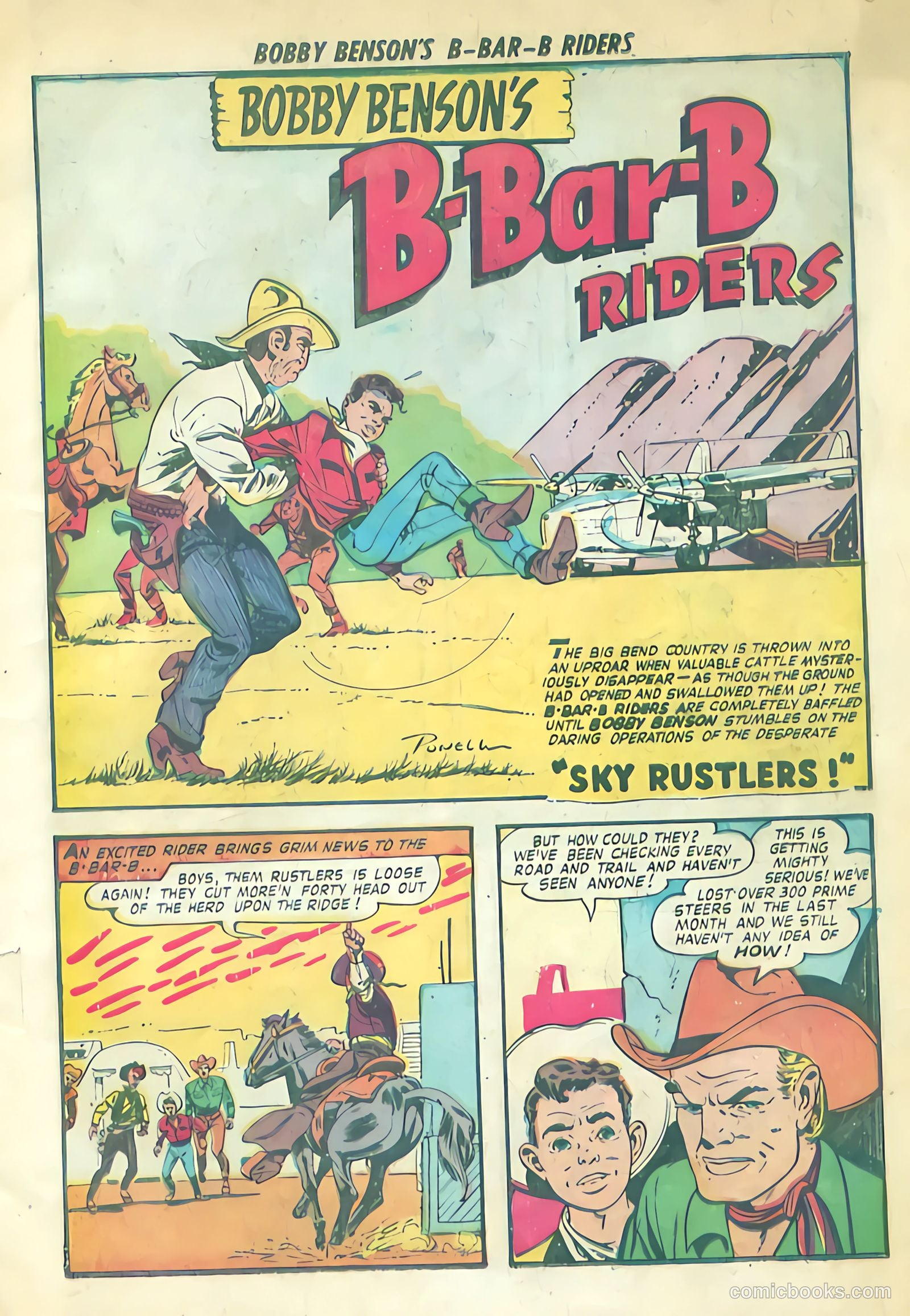 Bobby Benson's B-Bar-B Riders #9 (1951) — page 3 of 36