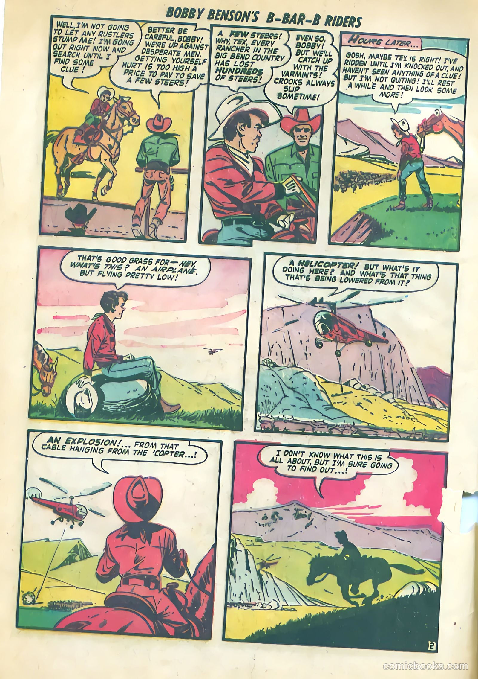 Bobby Benson's B-Bar-B Riders #9 (1951) — page 4 of 36