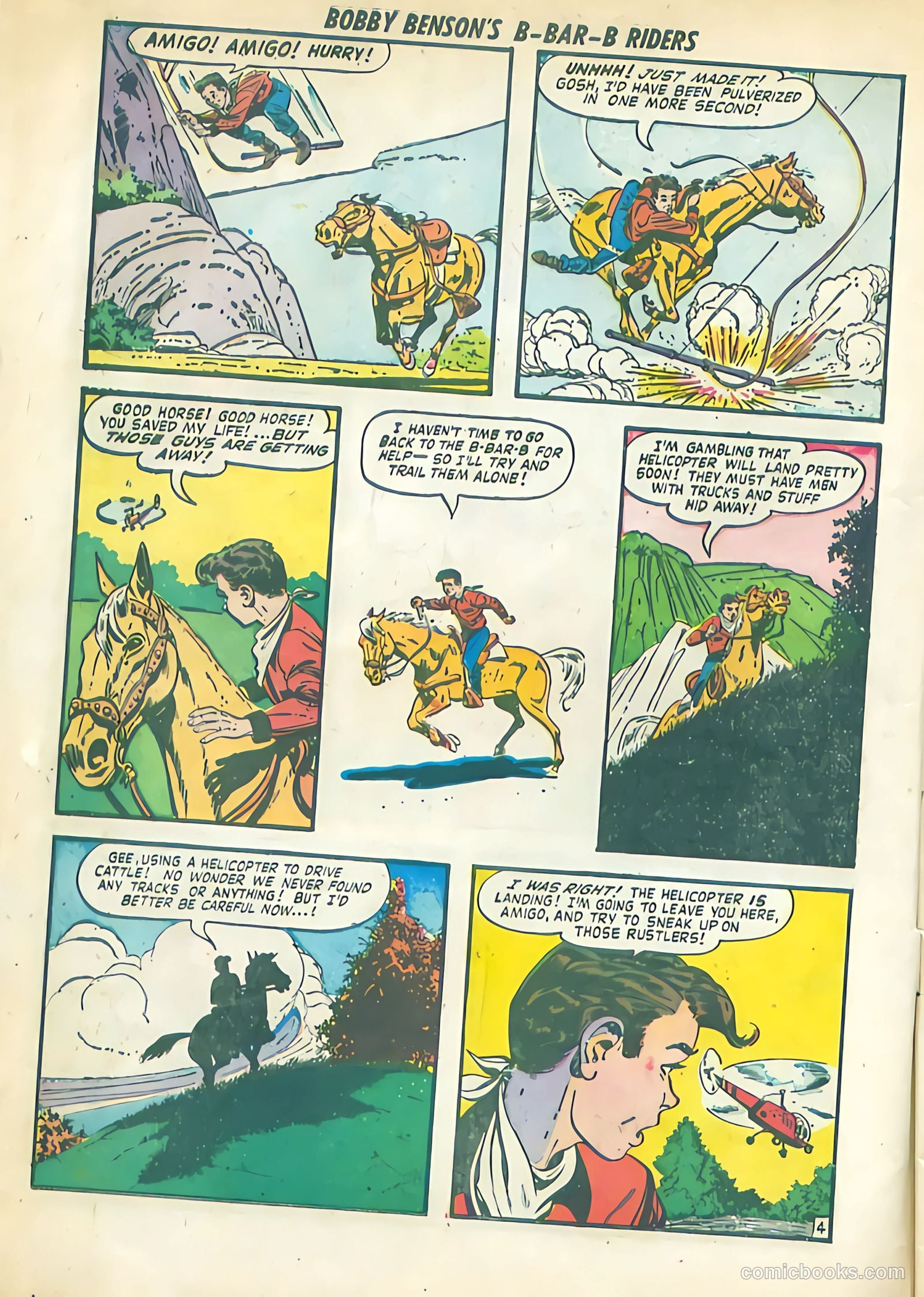 Bobby Benson's B-Bar-B Riders #9 (1951) — page 6 of 36