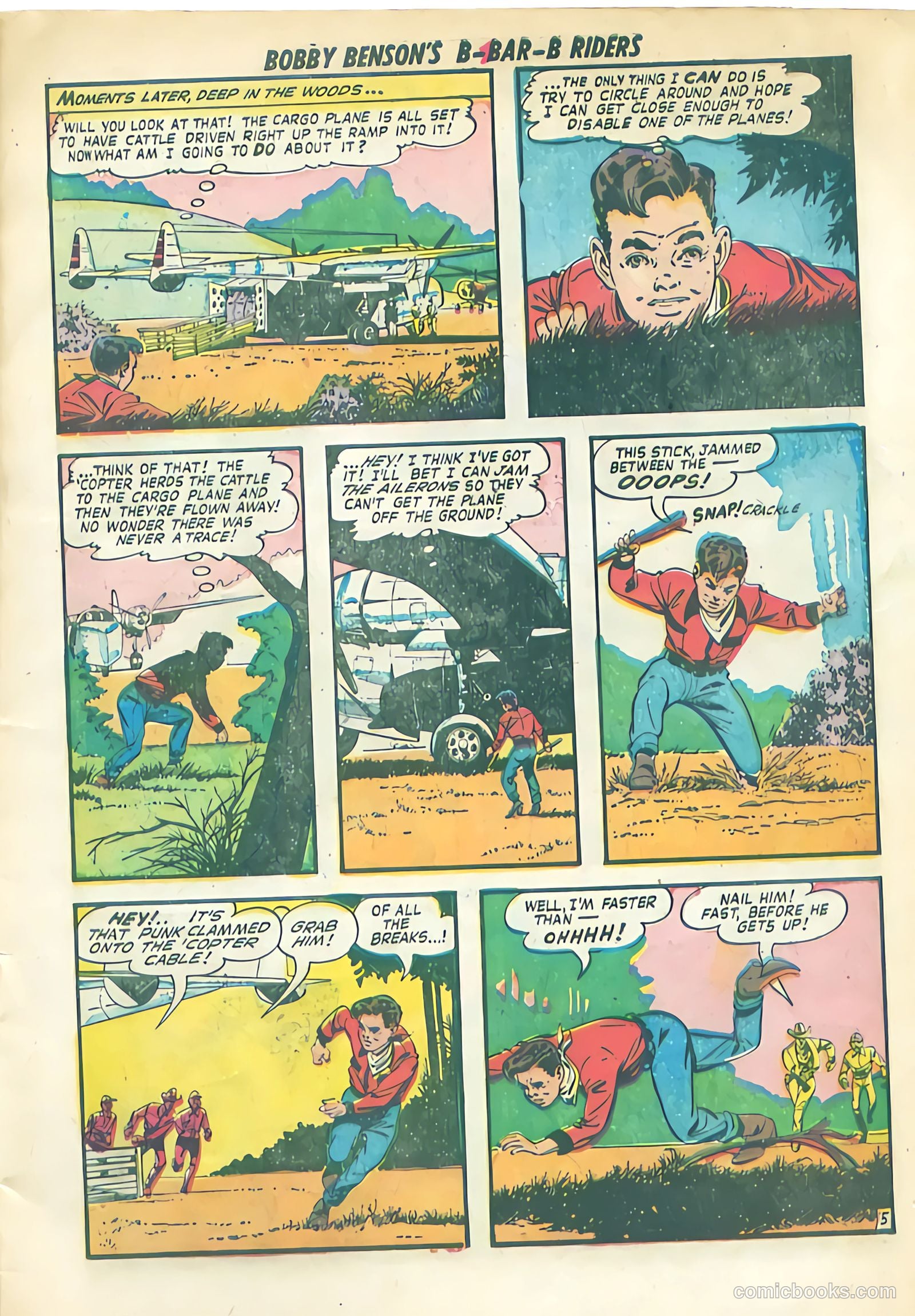 Bobby Benson's B-Bar-B Riders #9 (1951) — page 7 of 36