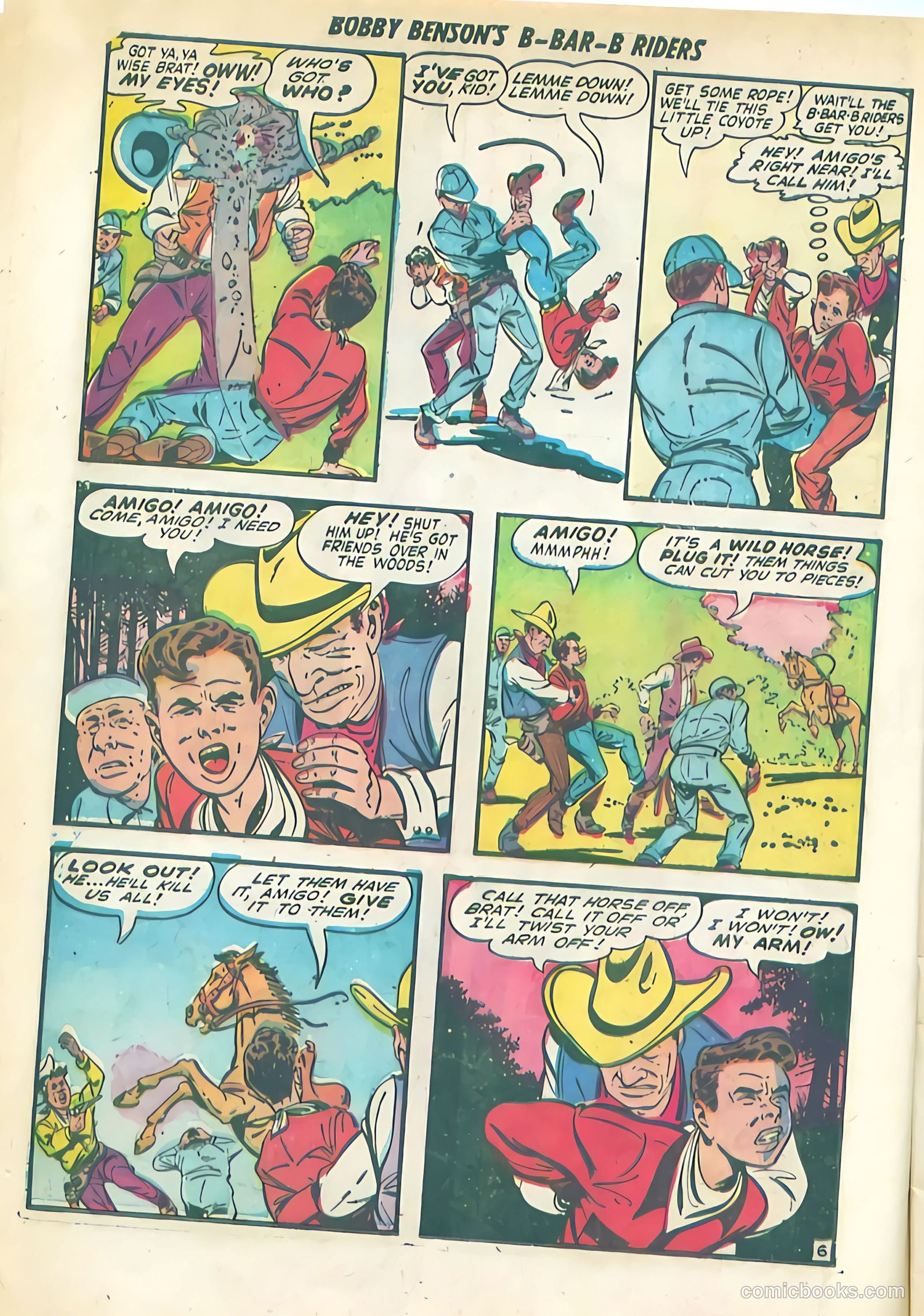 Bobby Benson's B-Bar-B Riders #9 (1951) — page 8 of 36