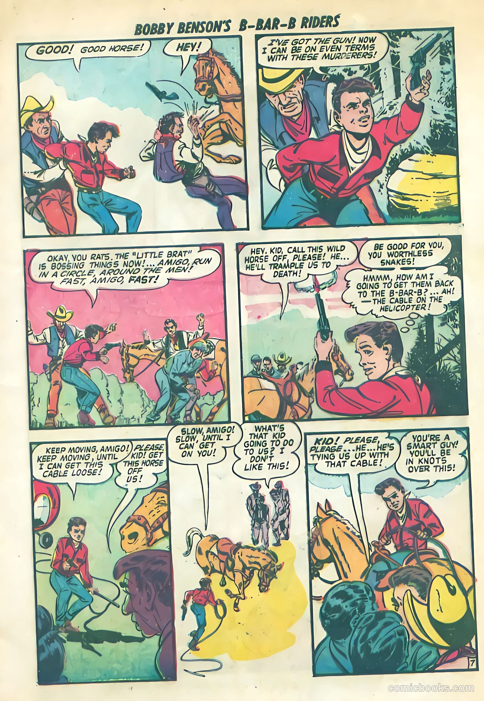 Bobby Benson's B-Bar-B Riders #9 (1951) — page 9 of 36