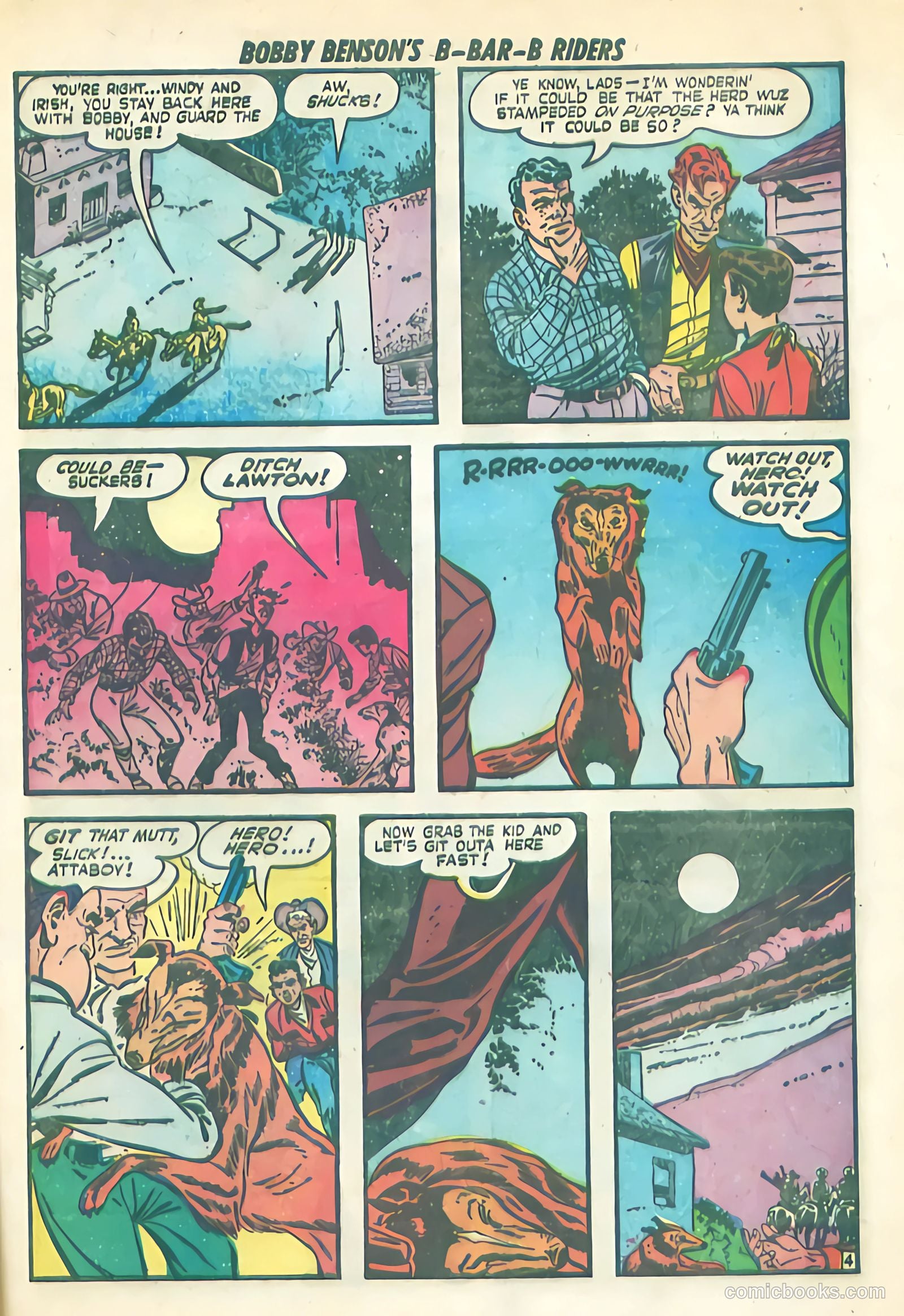Bobby Benson's B-Bar-B Riders #9 (1951) — page 21 of 36