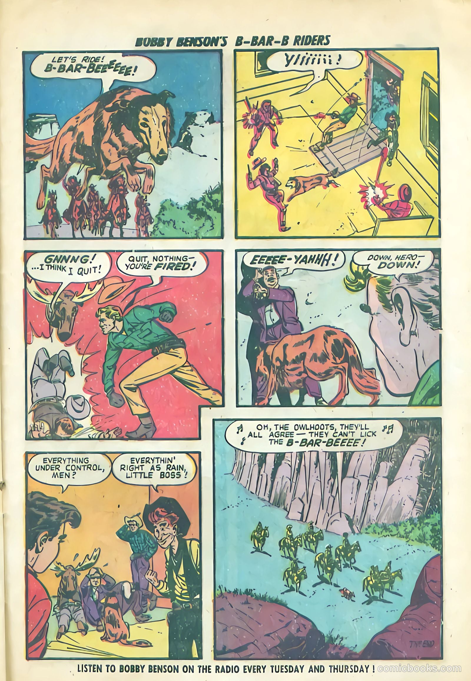 Bobby Benson's B-Bar-B Riders #9 (1951) — page 25 of 36