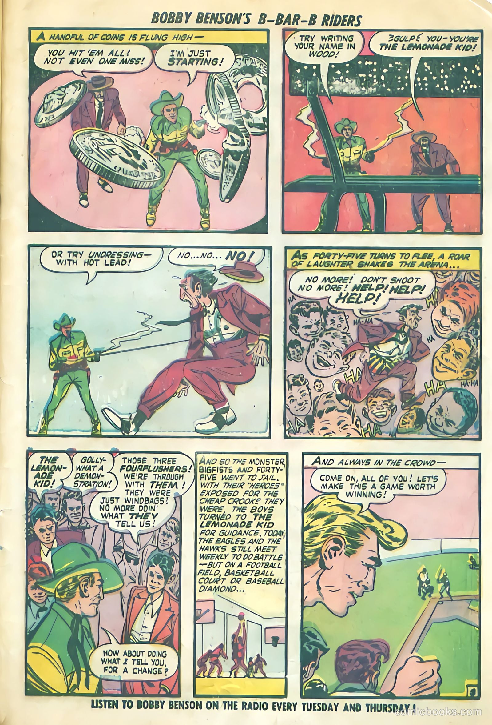 Bobby Benson's B-Bar-B Riders #9 (1951) — page 33 of 36