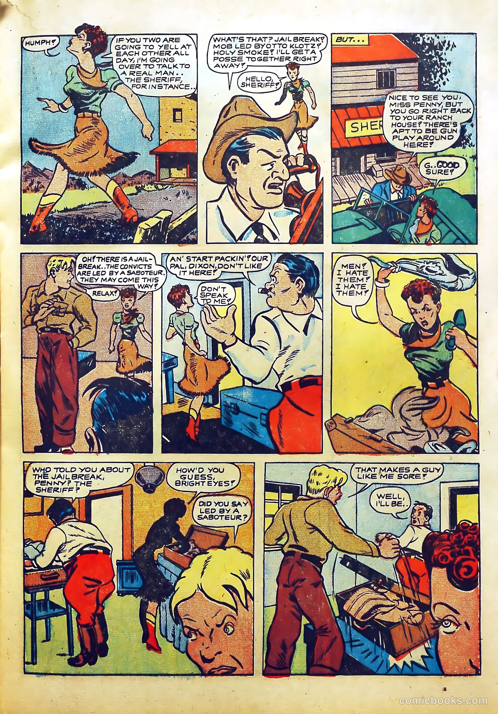 Bomber Comics #1 (1944) — page 17 of 60