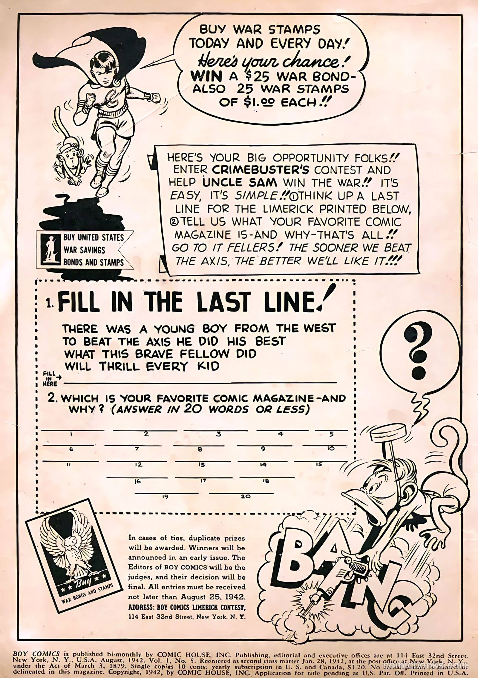 Boy Comics #5 (1942) — page 2 of 67