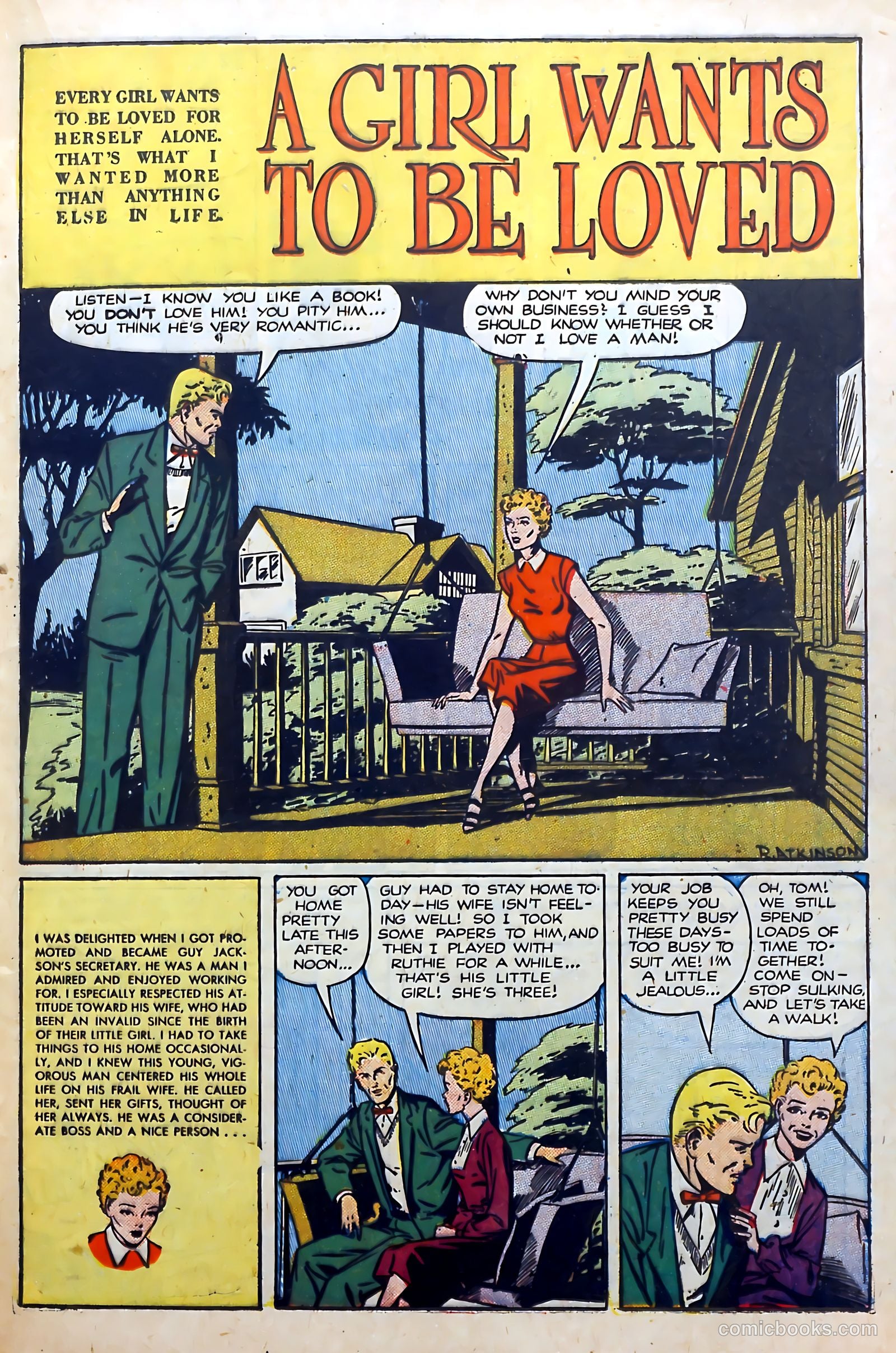 Boy Loves Girl #25 (1952) — page 21 of 36