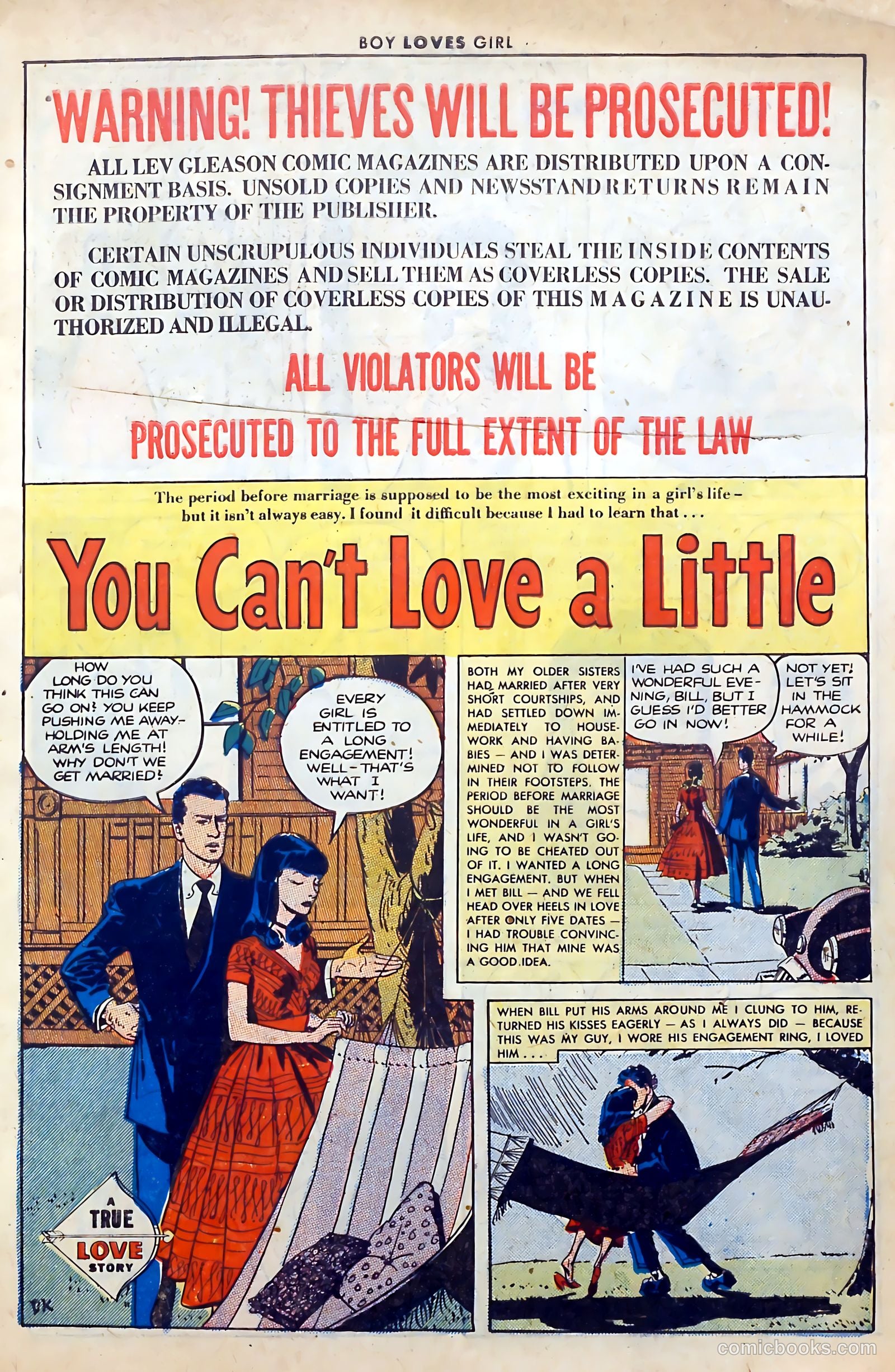 Boy Loves Girl #26 (1952) — page 4 of 37
