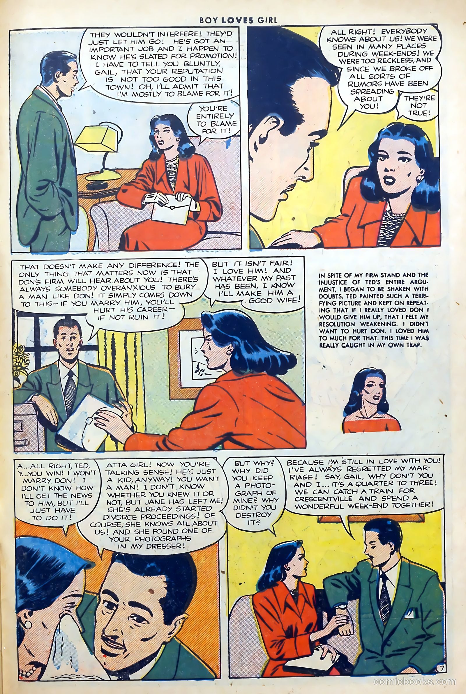 Boy Loves Girl #26 (1952) — page 32 of 37