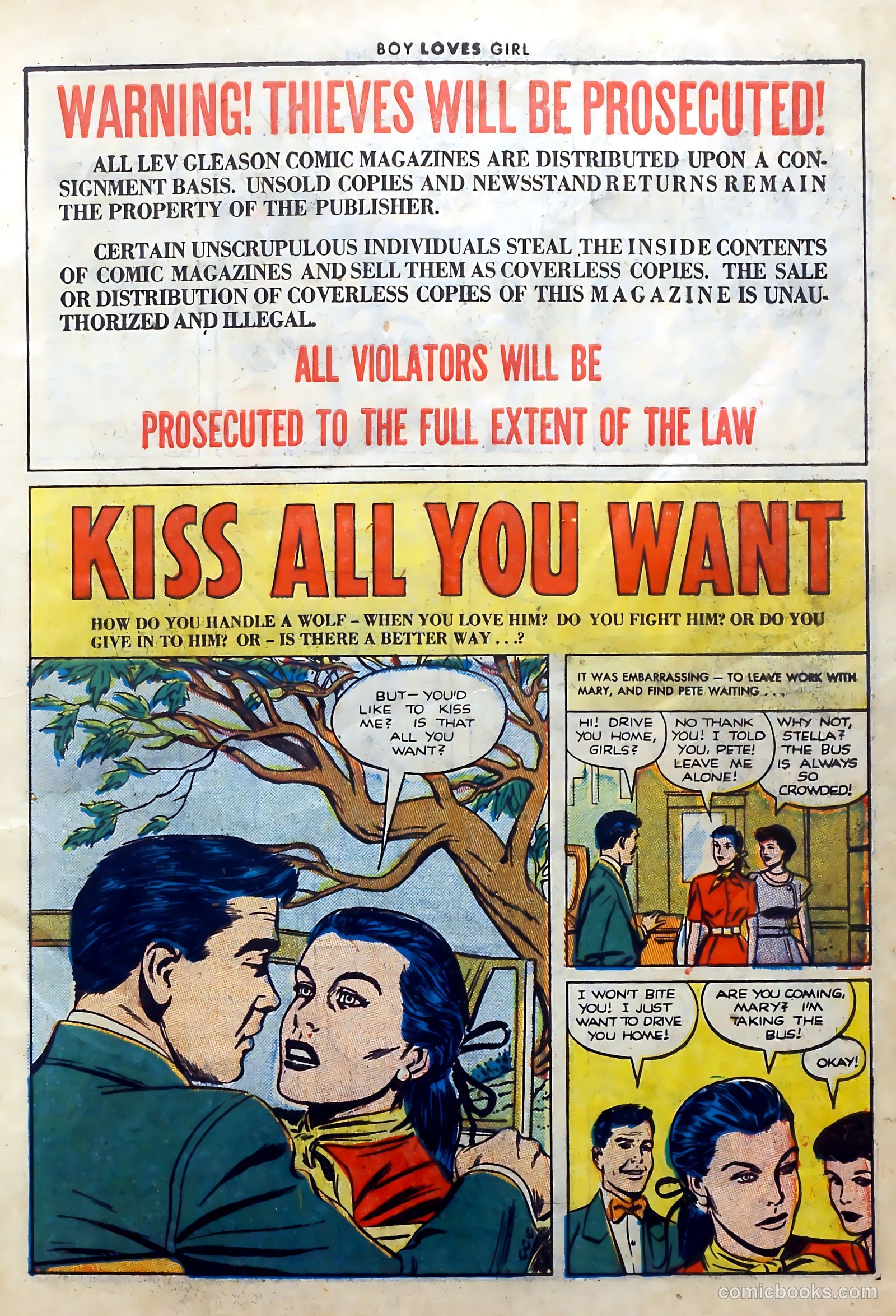 Boy Loves Girl #27 (1952) — page 3 of 36